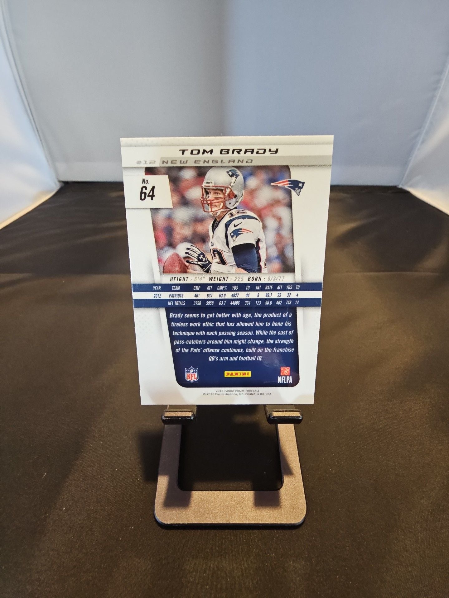 Panini Prizm Tom Brady New England Patriots Football Card #64 2