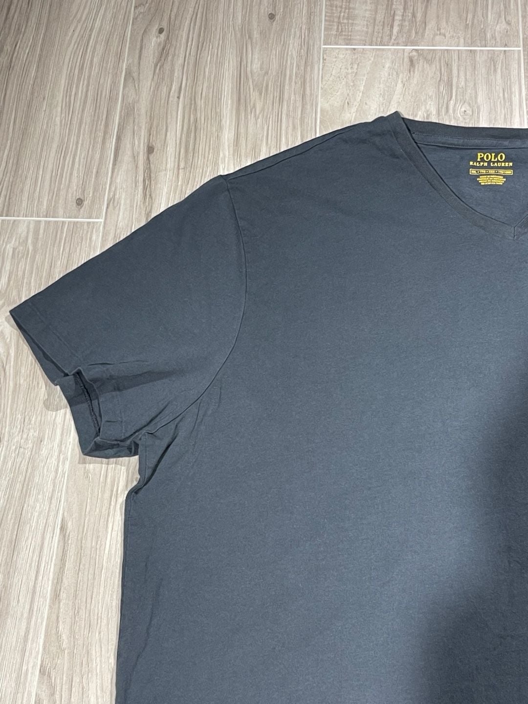 Polo Ralph Lauren V-Neck T-Shirt Blue Short Sleeve Classic Fit 10