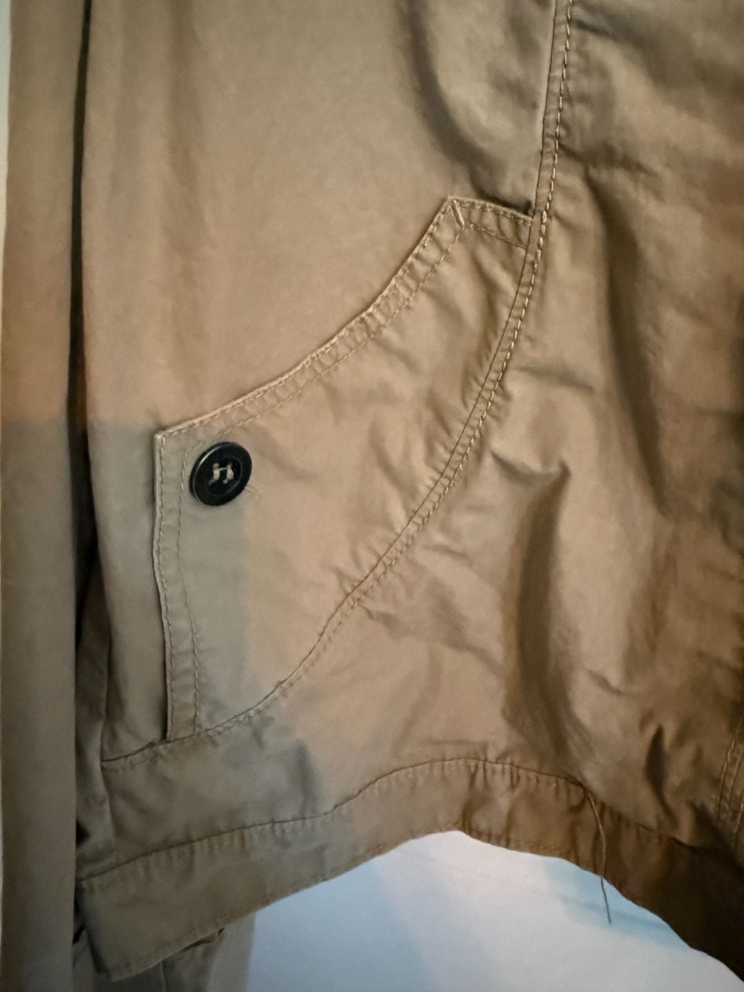 Calvin Klein Jeans Hooded Jacket Size XL Khaki Utility Anorak Full Zip 5