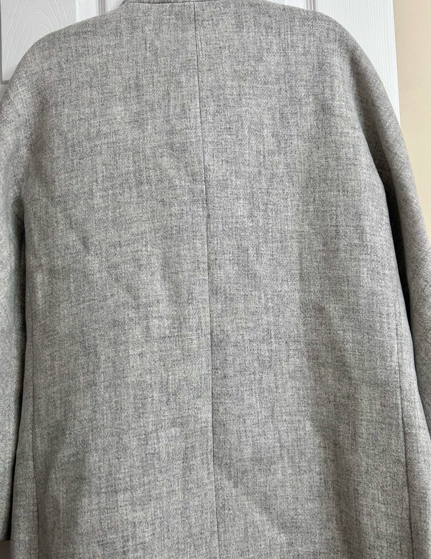 J.Crew Cocoon Coat Italian Stadium-Cloth Wool Heather Grey 5