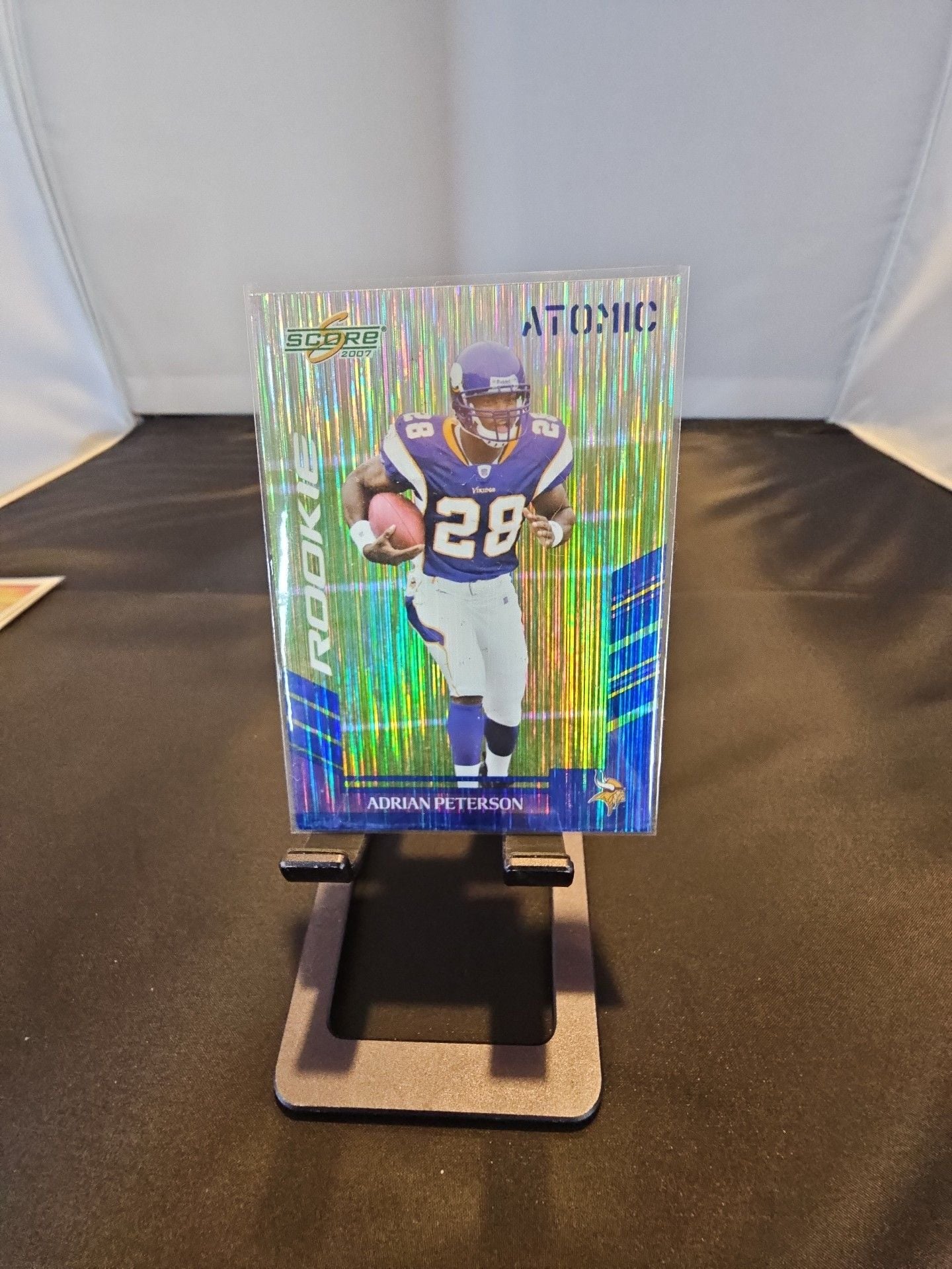 2007 Score Atomic Adrian Peterson Rookie Card #341 Minnesota Vikings 1