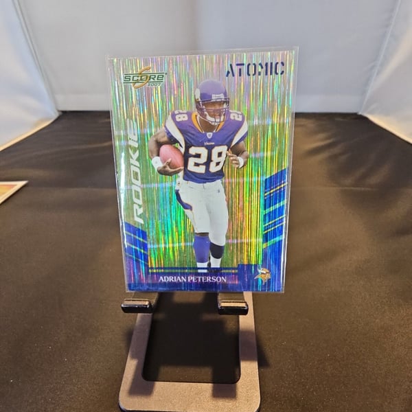2007 Score Atomic Adrian Peterson Rookie Card #341 Minnesota Vikings