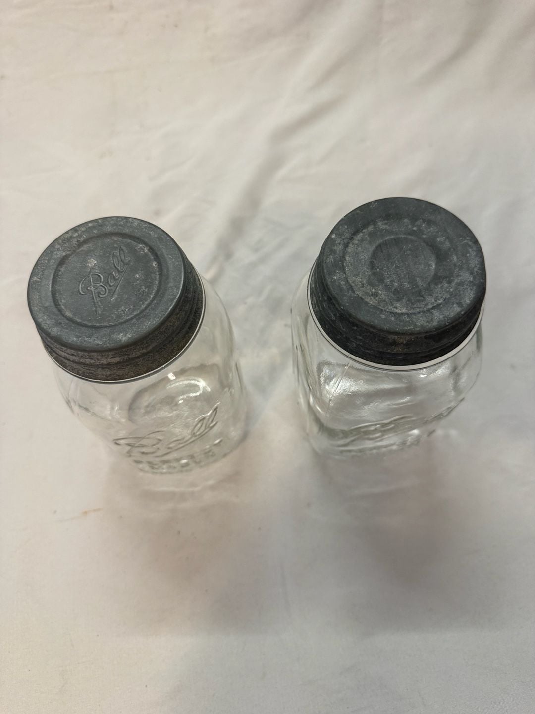 Ball Perfect Mason Jar Set Vintage Clear Glass With Lids 3