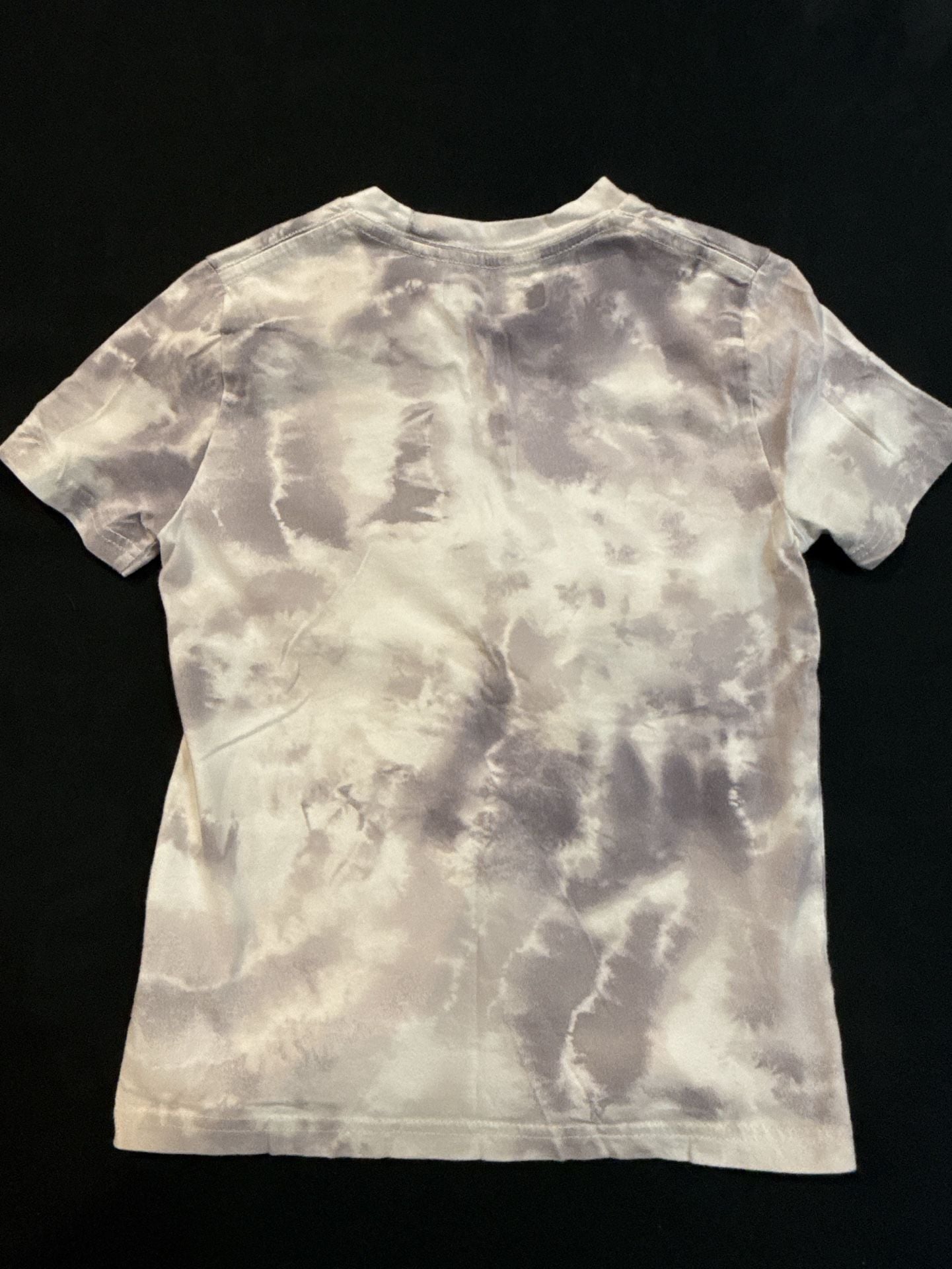 Abercrombie Kids Graphic T-Shirt Size 7/8 Gray White Tie-Dye 4