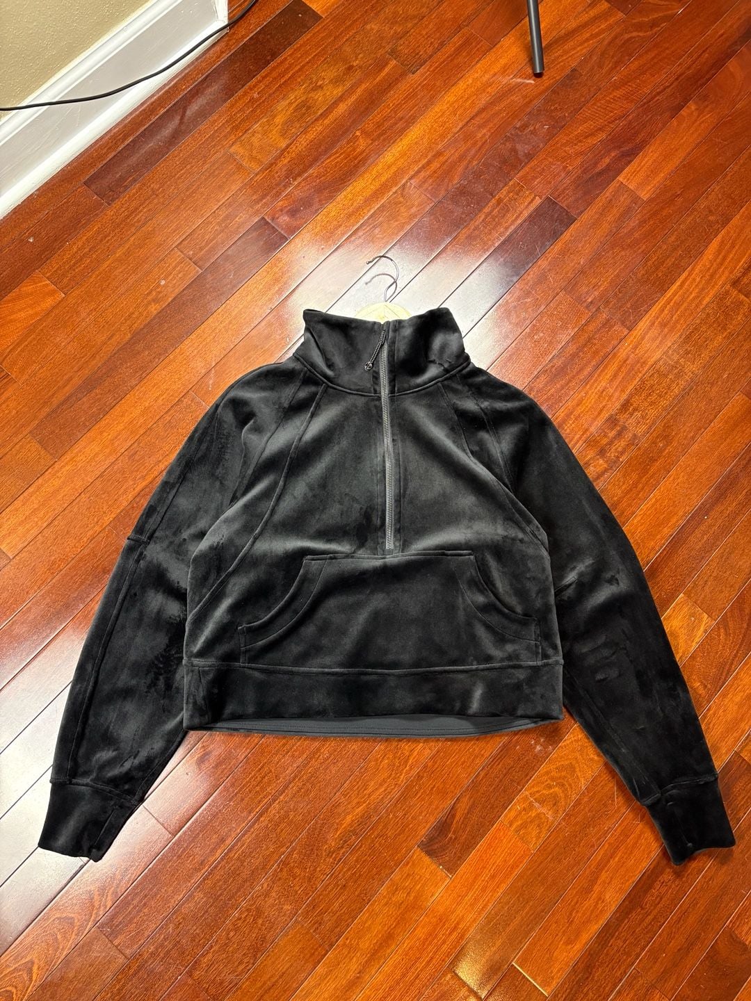 Lululemon Scuba Oversized Funnel Neck Half Zip Velvet Black XS 3