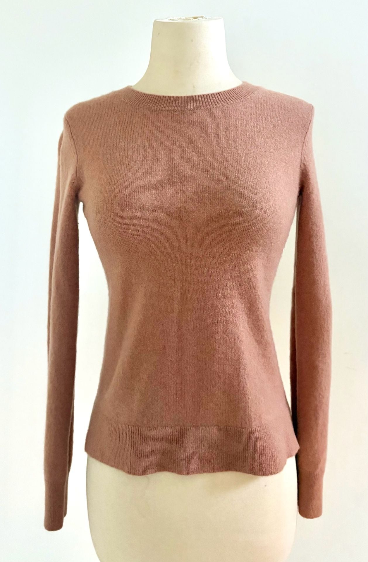Antonio Melani Cashmere Crewneck Sweater Pink Long Sleeve 6