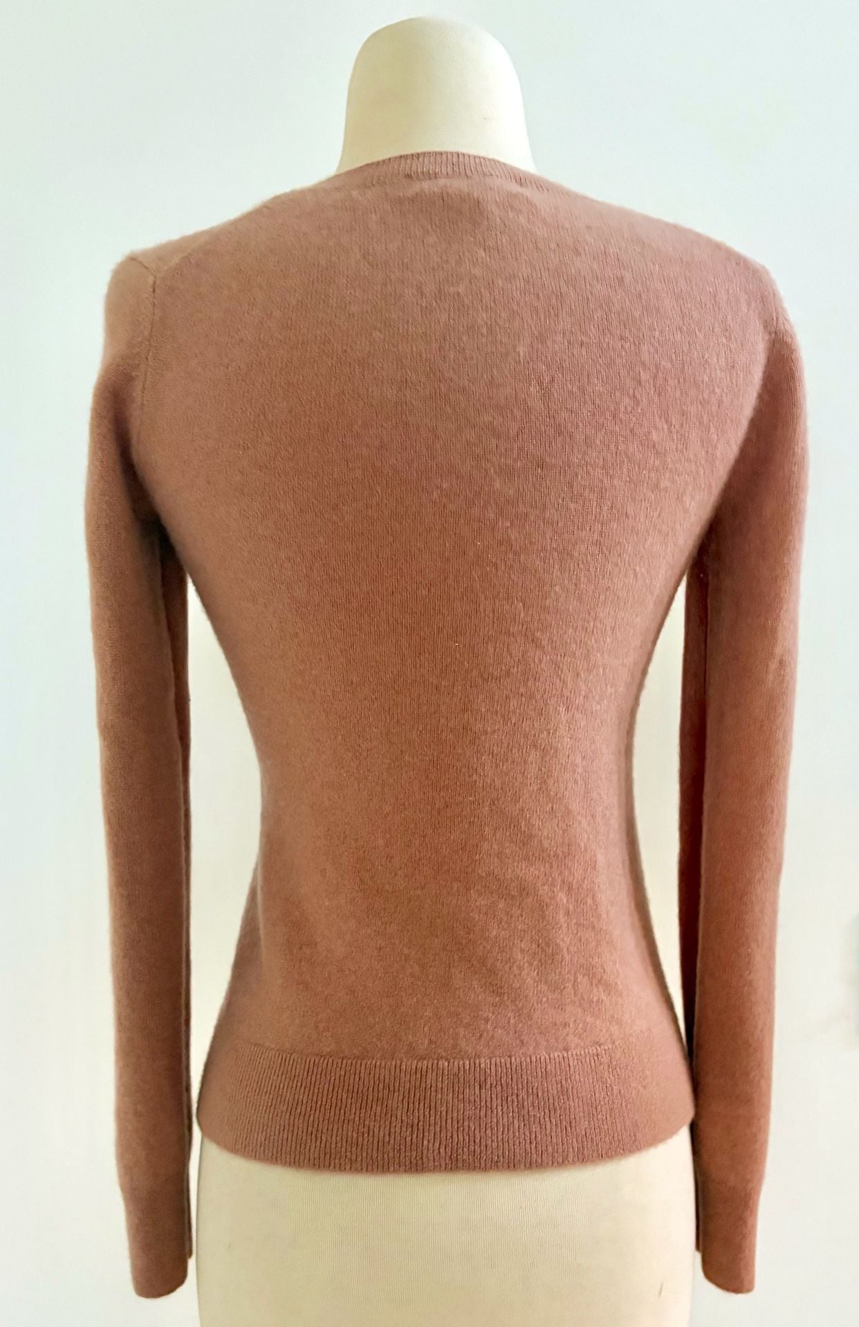 Antonio Melani Cashmere Crewneck Sweater Pink Long Sleeve 8