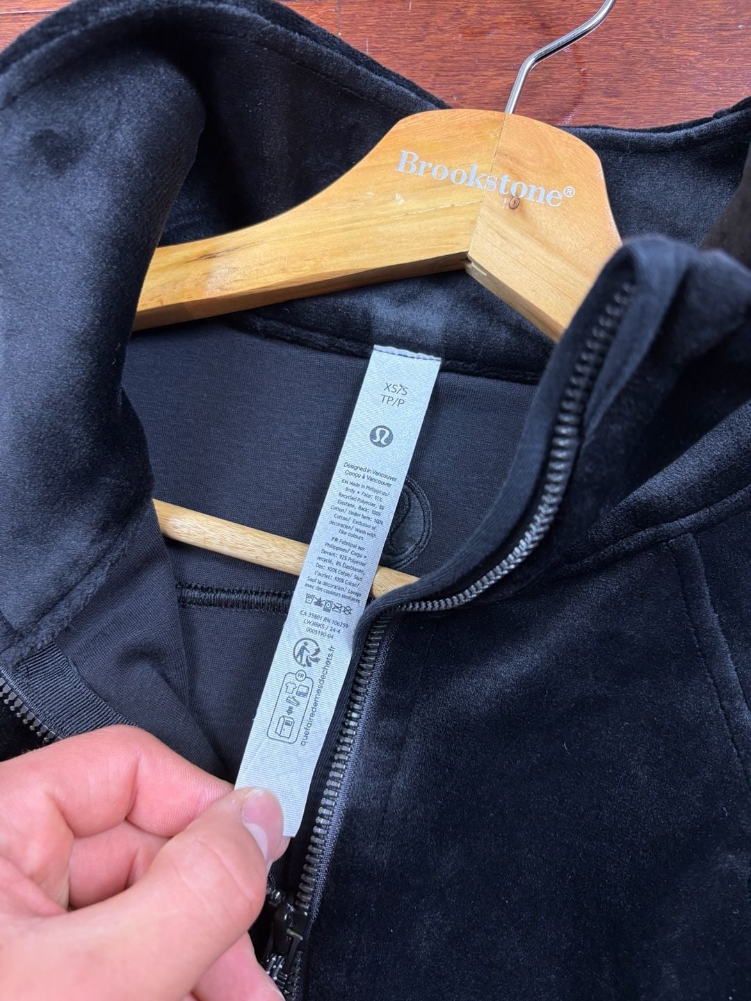Lululemon Scuba Oversized Funnel Neck Half Zip Velvet Black XS 5