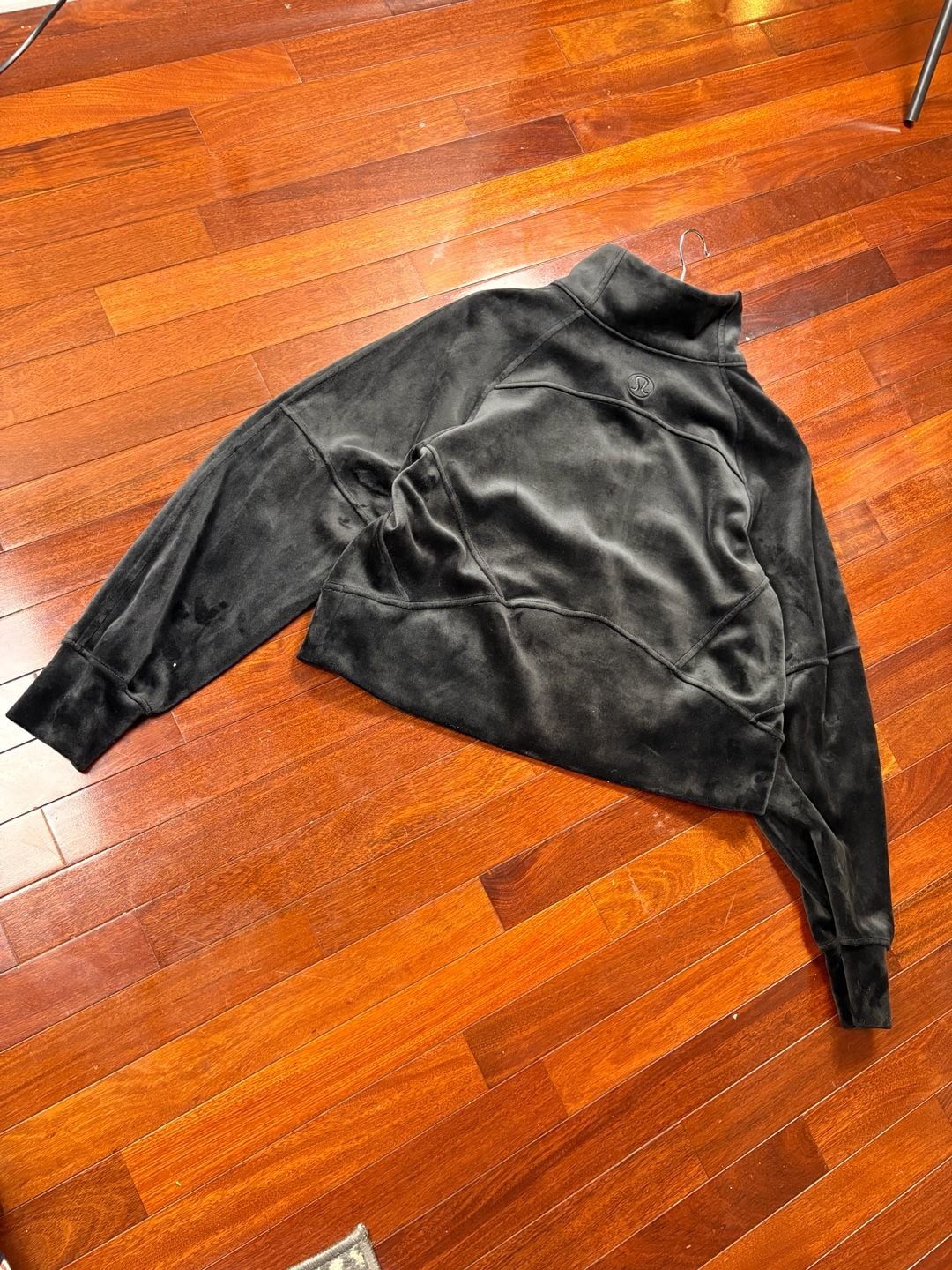 Lululemon Scuba Oversized Funnel Neck Half Zip Velvet Black XS 6