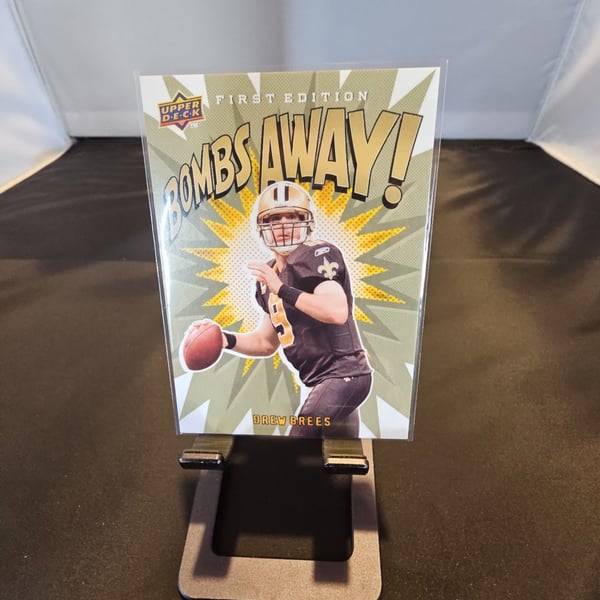 Upper Deck First Edition Bombs Away Drew Brees New Orleans Saints Football Card