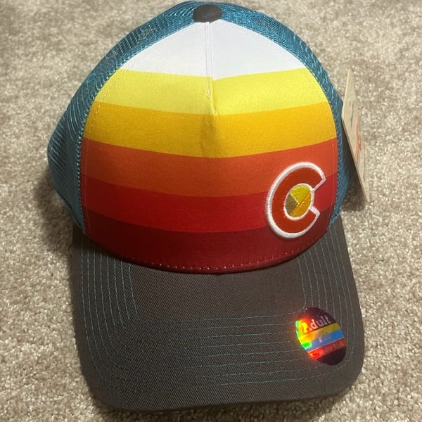 Yo Colorado SUNSET FADER TRUCKER HAT-NEW WITH TAGS
