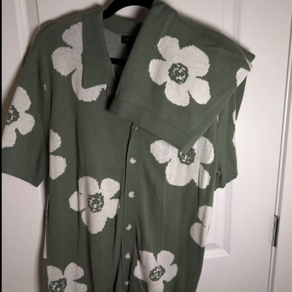 Art Of Rhetoric Floral Knit Polo