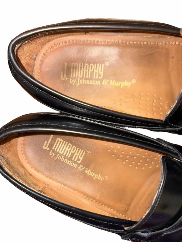 J. Murphy Kiltie Tassel Loafers Size 8.5M Black Leather 9