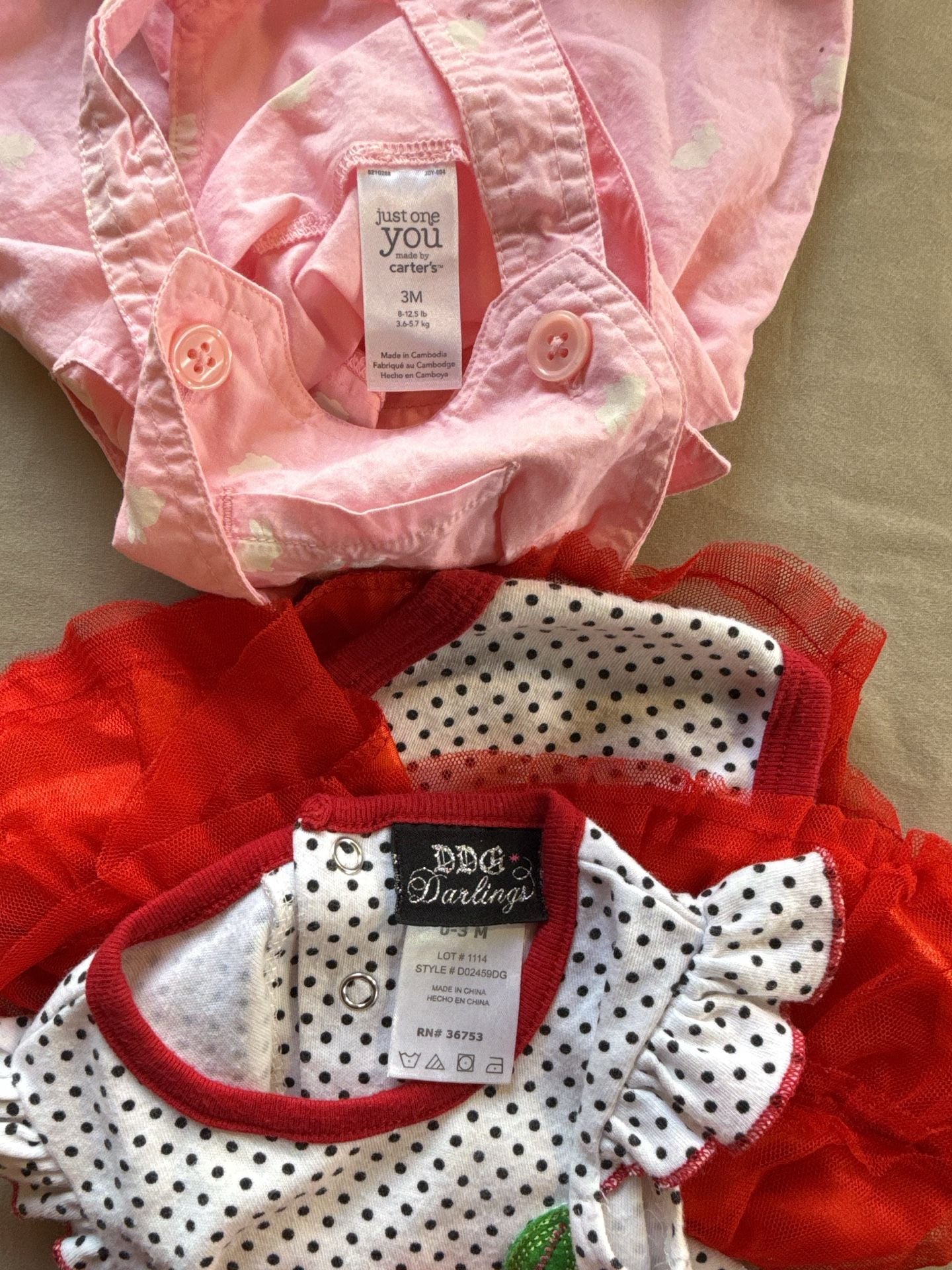 Just One You Made By Carter's and DDG Darlings Size 3M Outfits 3
