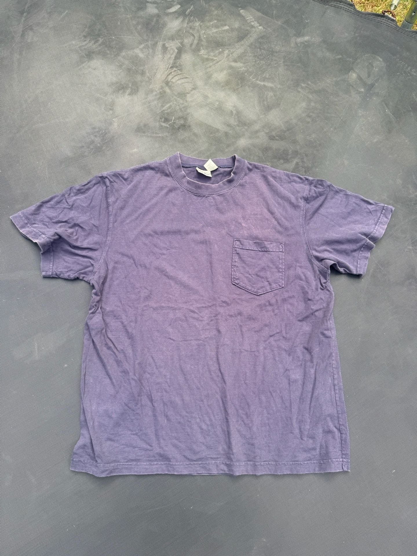 L.L.Bean Pocket T-Shirt Size Large Regular Purple Cotton 2
