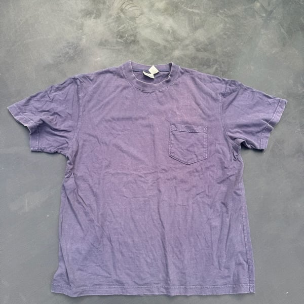 L.L.Bean Pocket T-Shirt Size Large Regular Purple Cotton