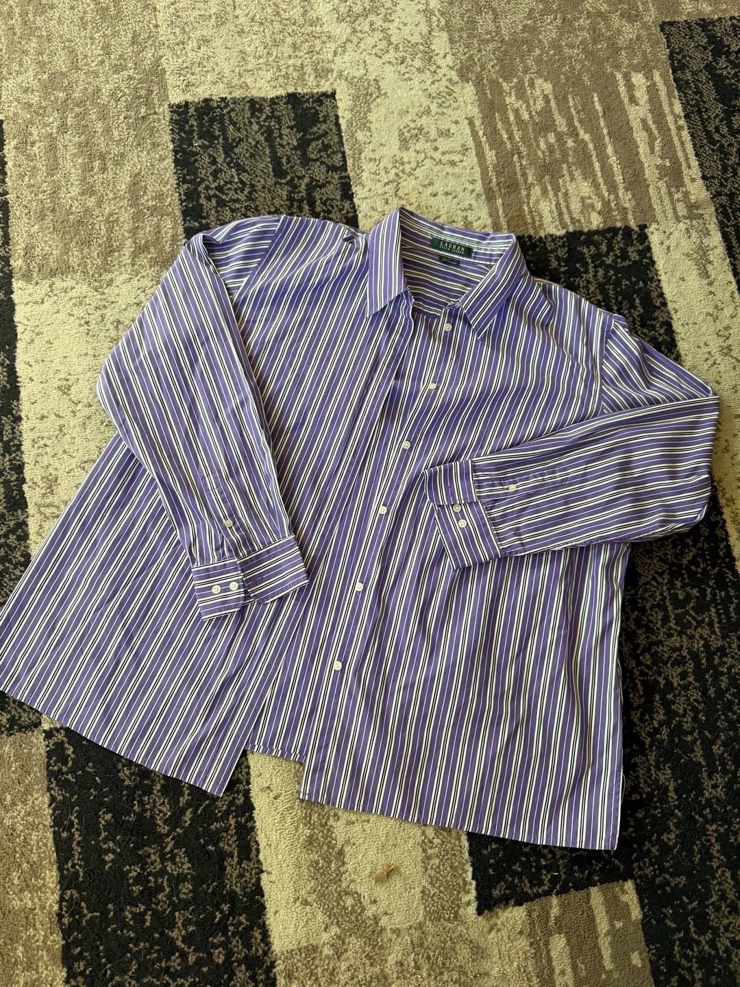 Lauren Ralph Lauren Striped Long Sleeve Button Up Shirt 2