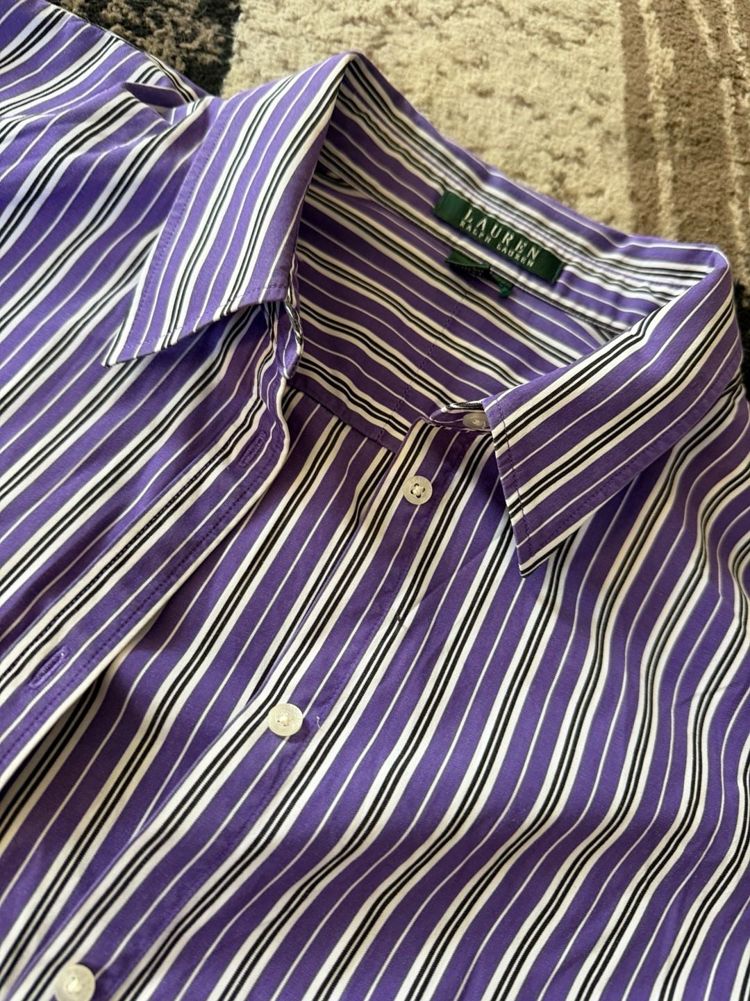 Lauren Ralph Lauren Striped Long Sleeve Button Up Shirt 4