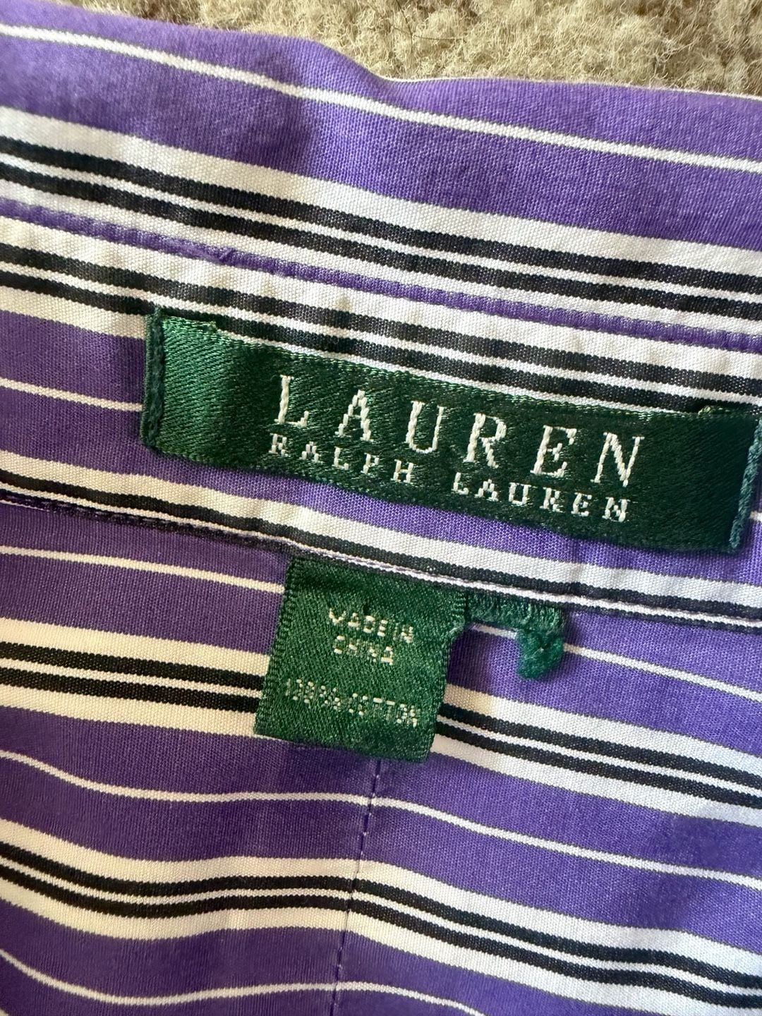 Lauren Ralph Lauren Striped Long Sleeve Button Up Shirt 5