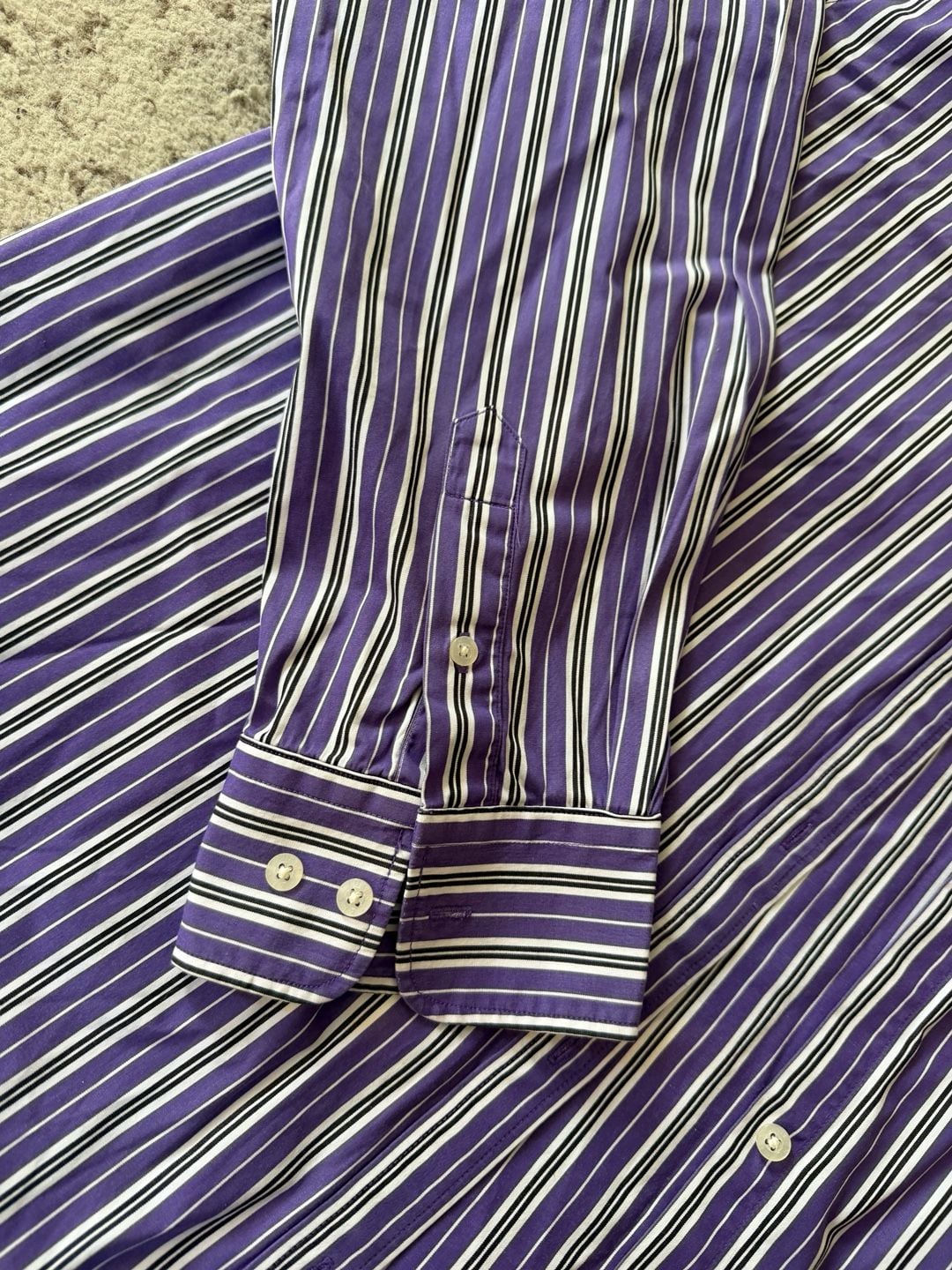 Lauren Ralph Lauren Striped Long Sleeve Button Up Shirt 6
