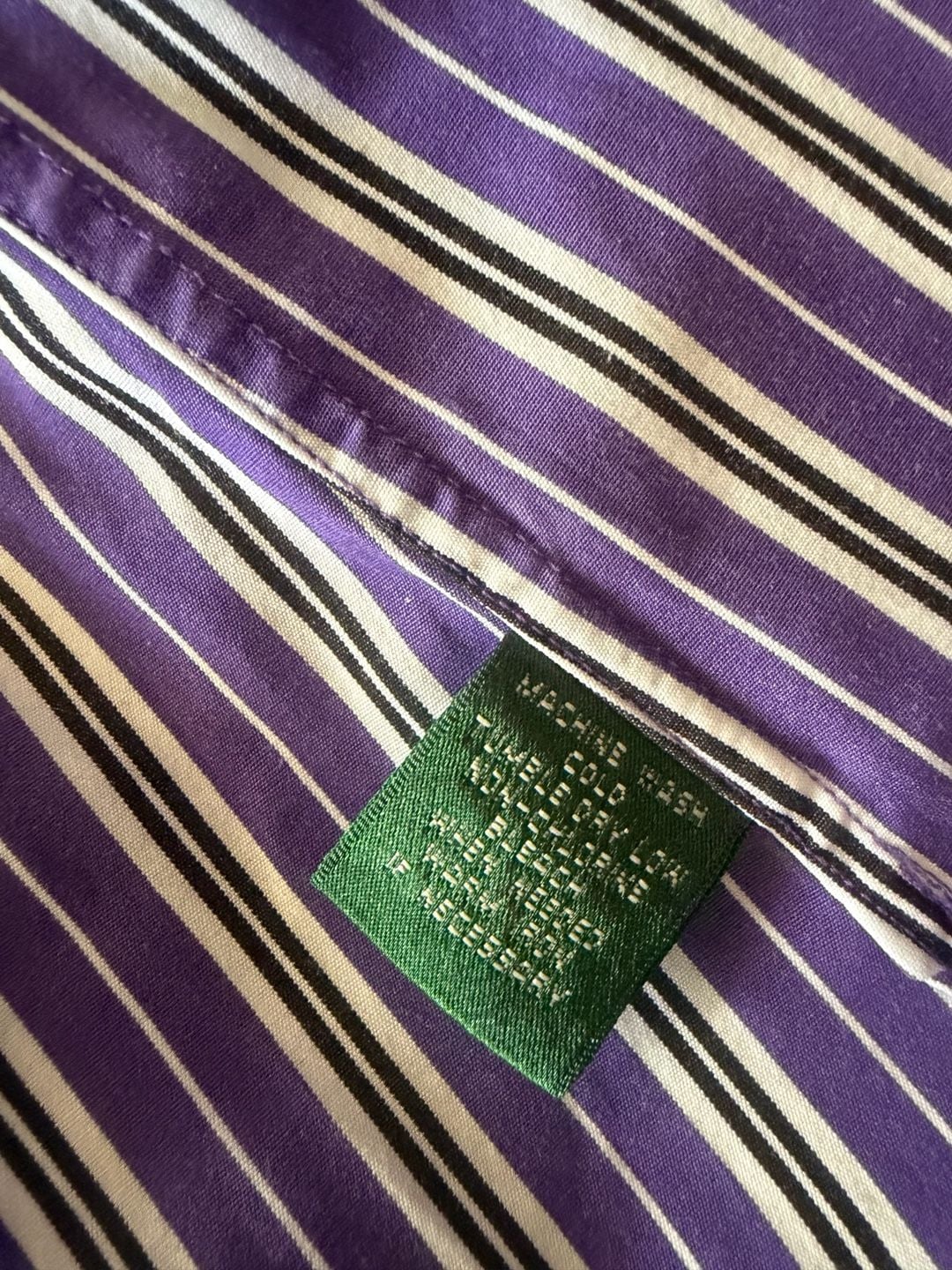 Lauren Ralph Lauren Striped Long Sleeve Button Up Shirt 7