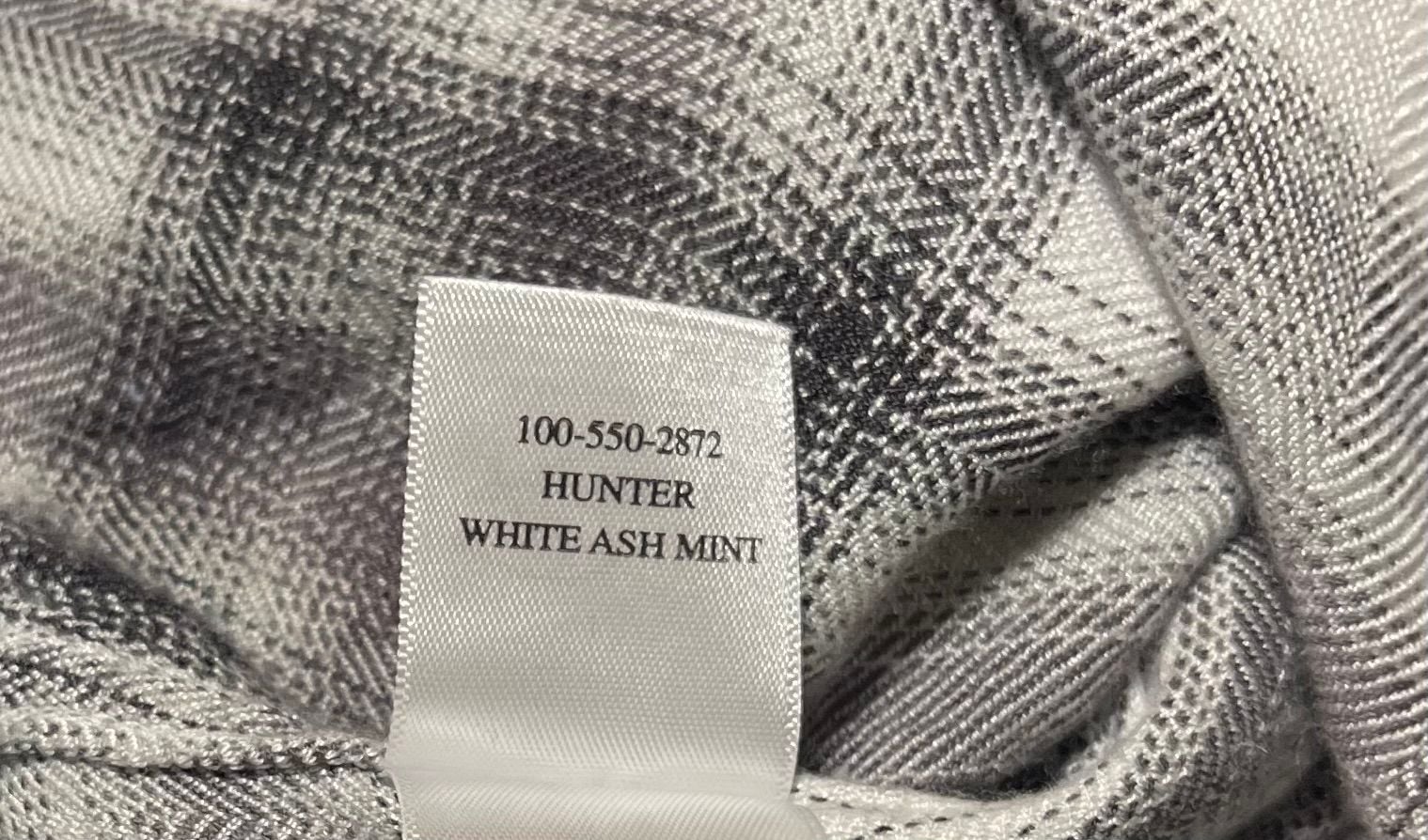 Rails Hunter Plaid Button Down Shirt Medium White Ash Mint Gray Rayon Flannel M 10