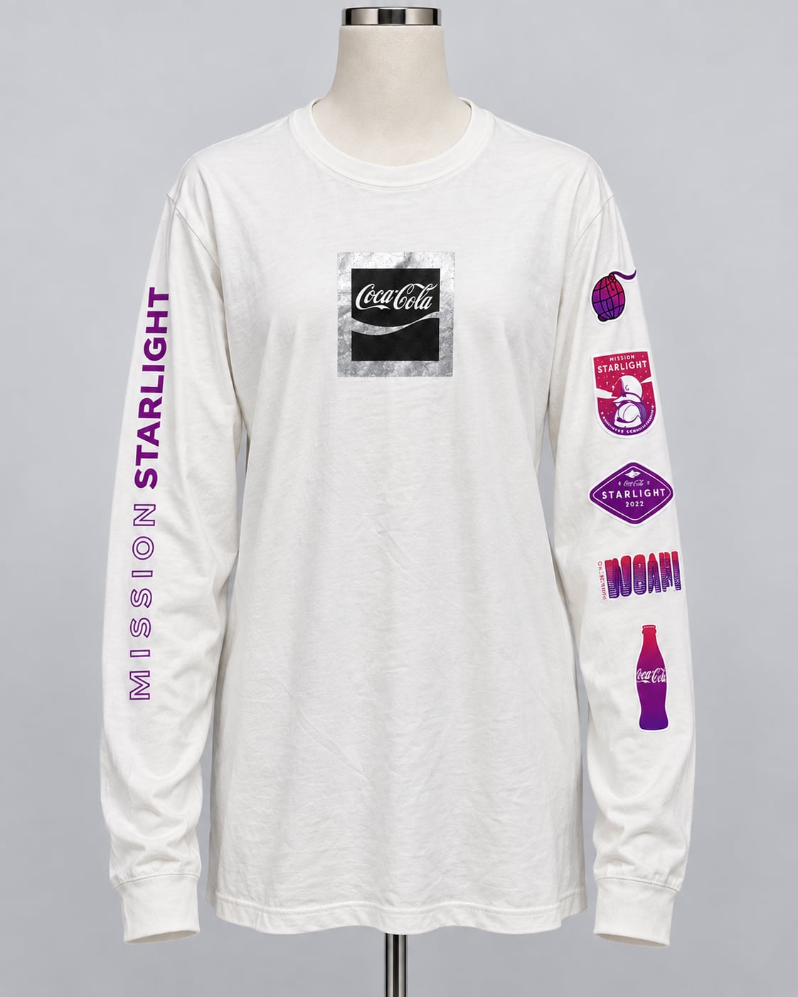 Coca-Cola Starlight Mission Space Long Sleeve T-Shirt Dize: Large New 2
