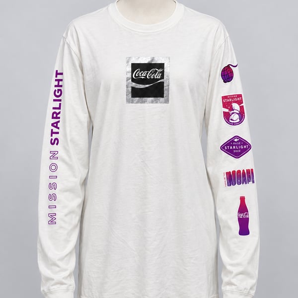Coca-Cola Starlight Mission Space Long Sleeve T-Shirt Dize: Large New