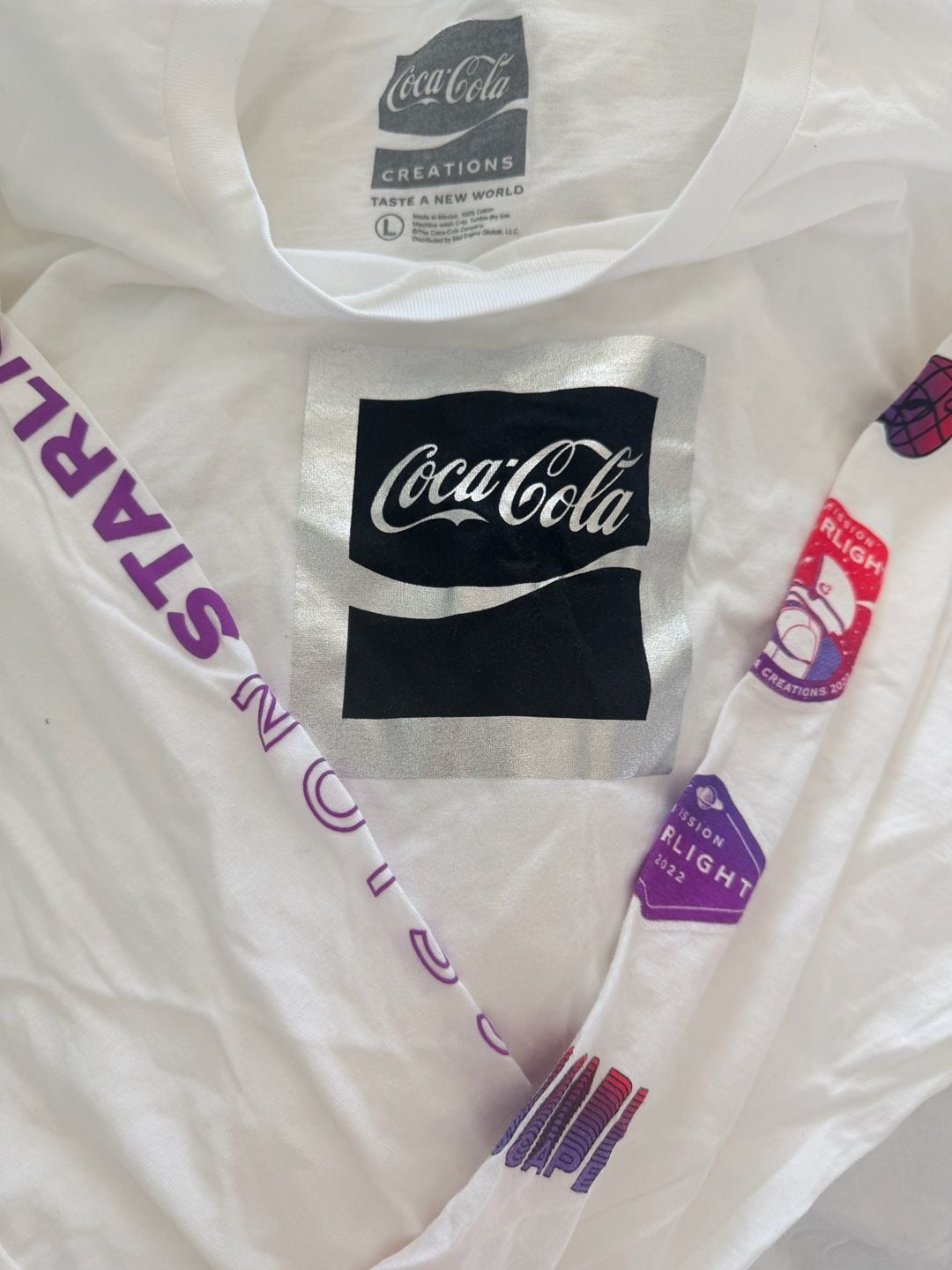 Coca-Cola Starlight Mission Space Long Sleeve T-Shirt Dize: Large New 4
