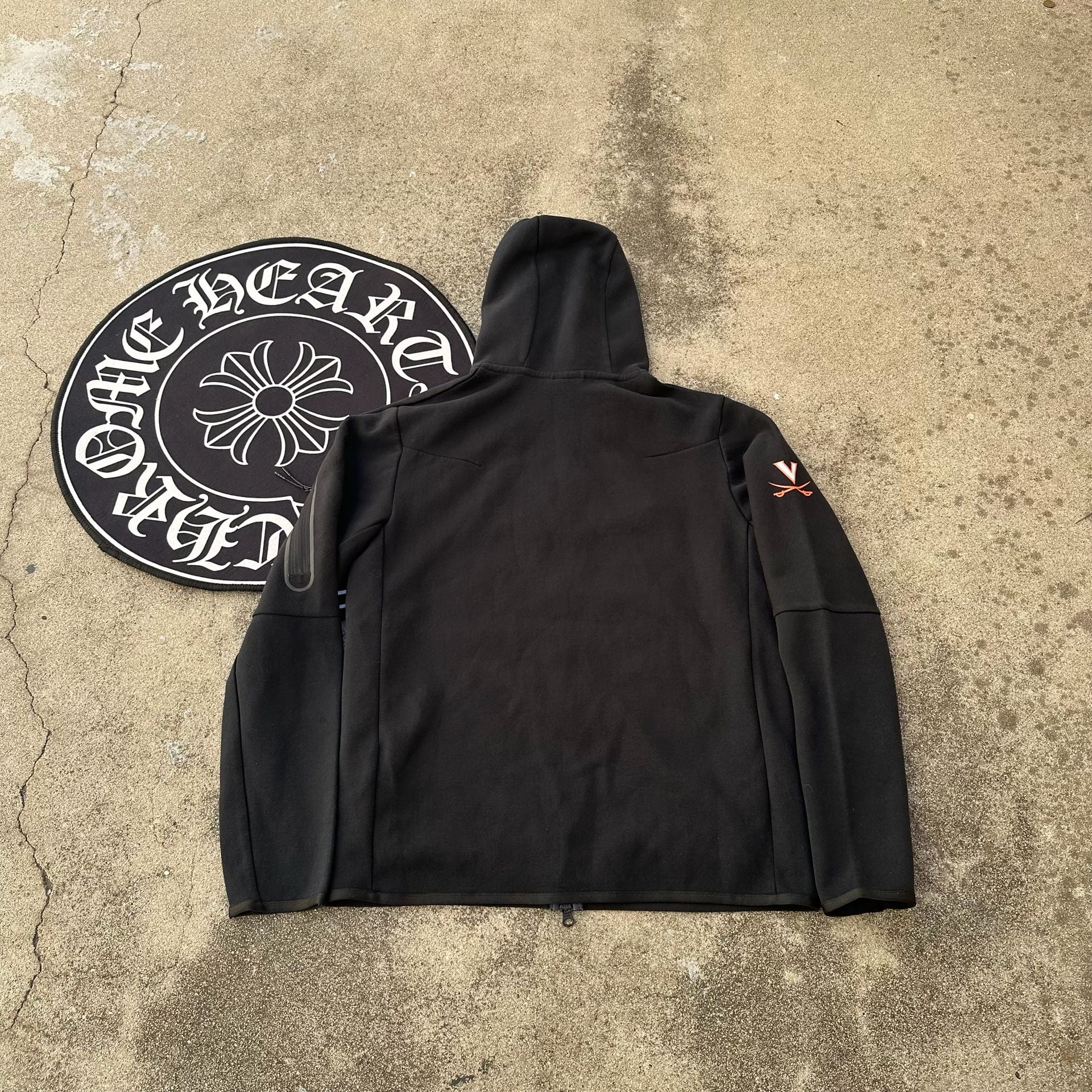 Nike Tech Fleece x Virginia Cavaliers Full-Zip Hoodie Black Medium 3