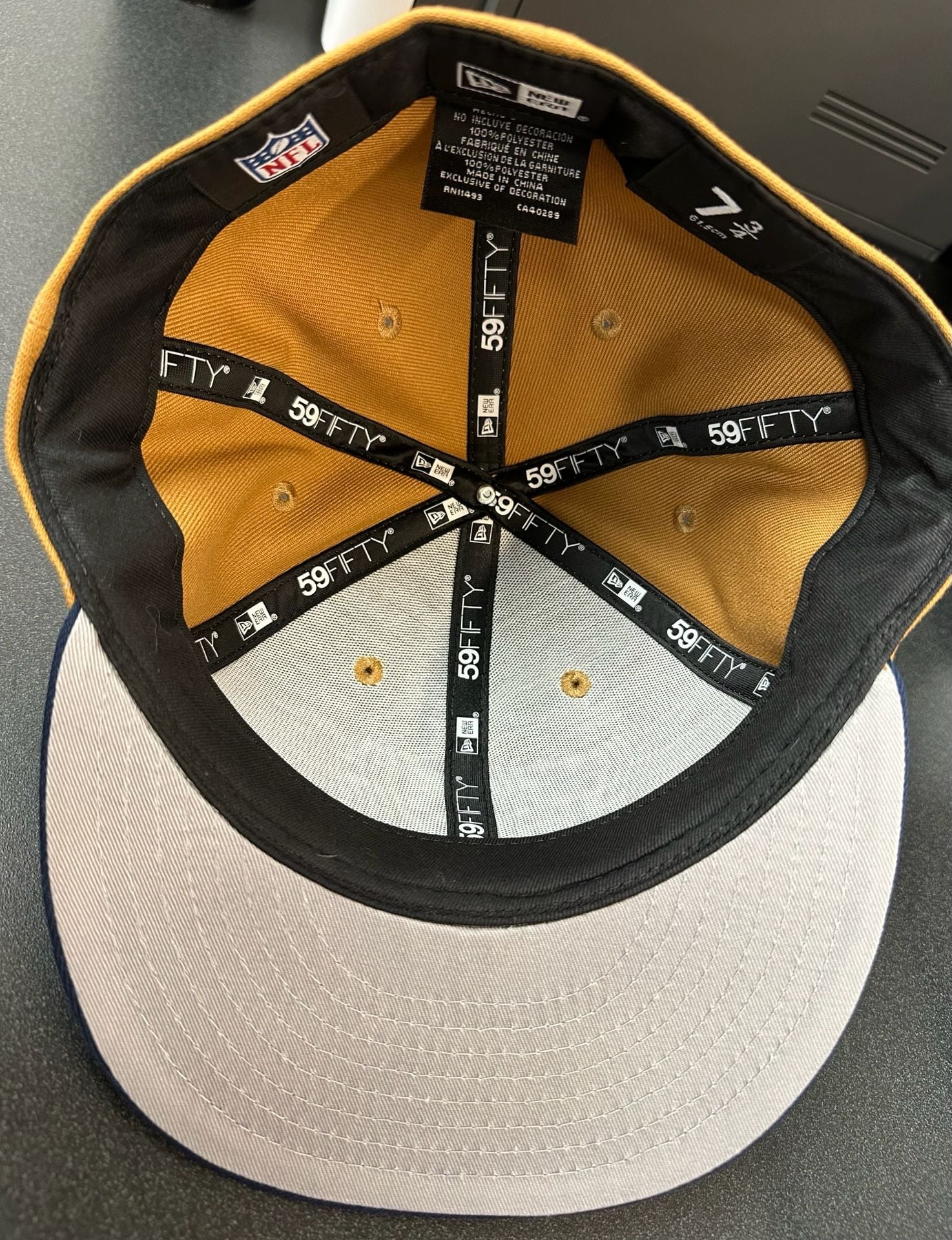 Pittsburgh Steelers Draft 2003 New Era 59Fifty Fitted Hat Size 7 3/4 T  7