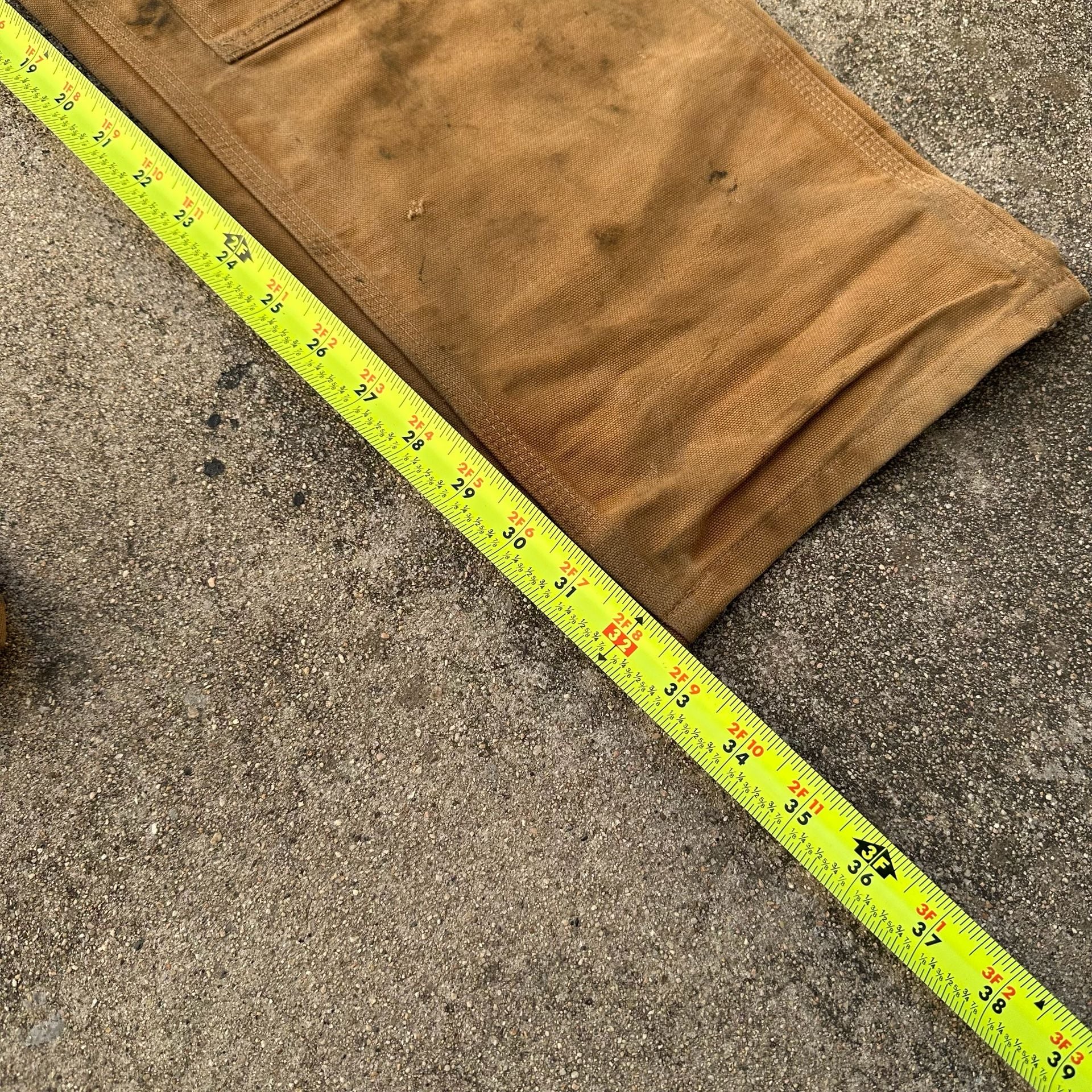 Vintage Carhartt Double Knee Loose Original Fit Pants Brown 5