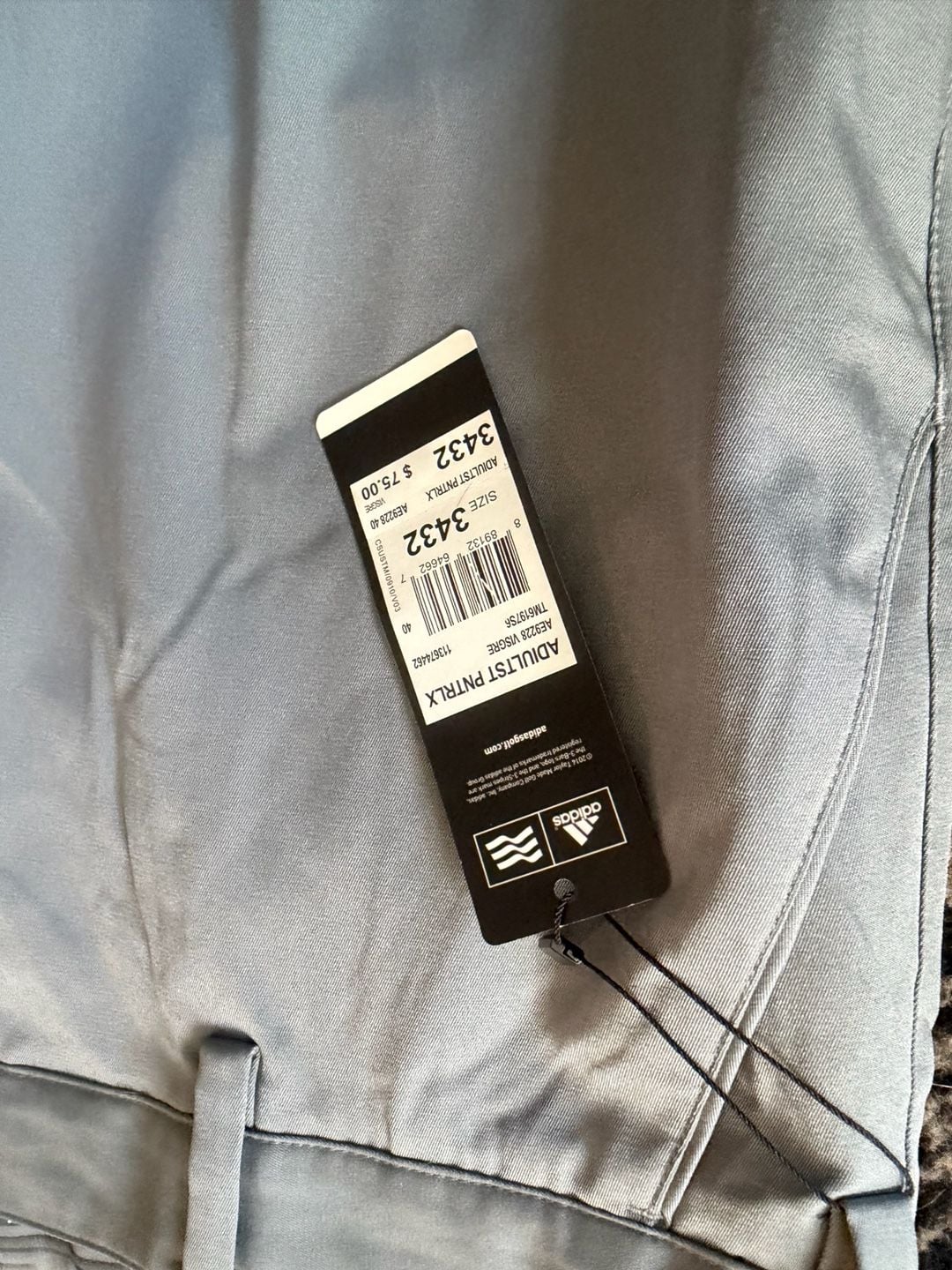 Adidas Ultimate365 Golf Pants Size 34x32 Gray Flat Front Stretch 4