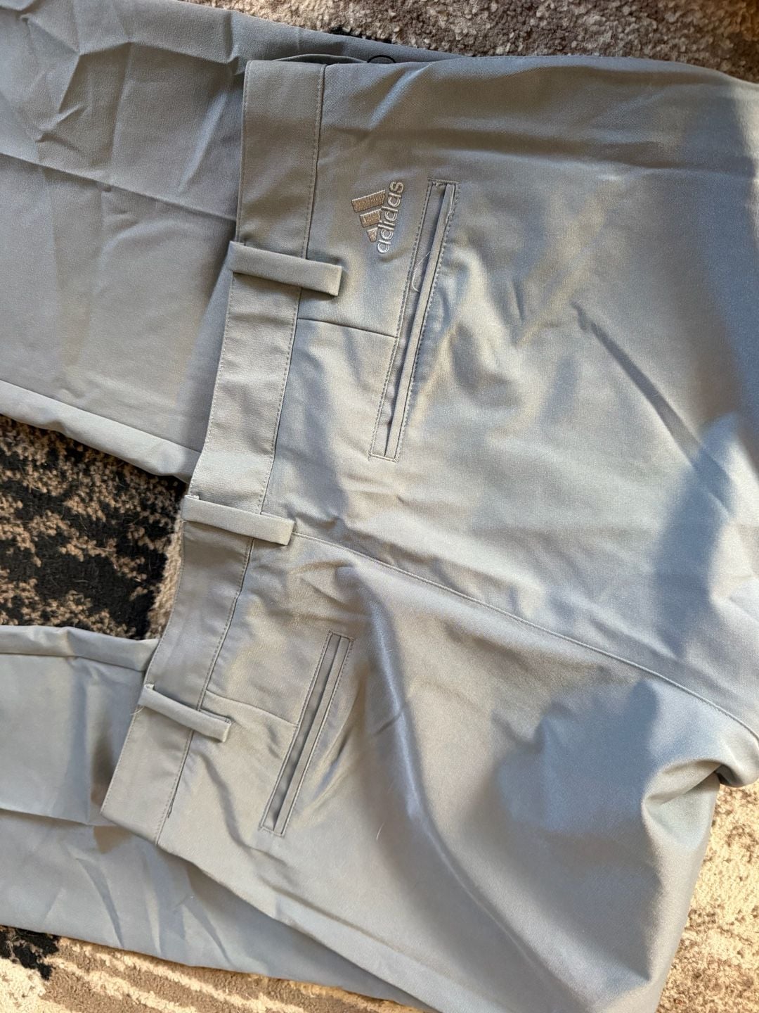 Adidas Ultimate365 Golf Pants Size 34x32 Gray Flat Front Stretch 6
