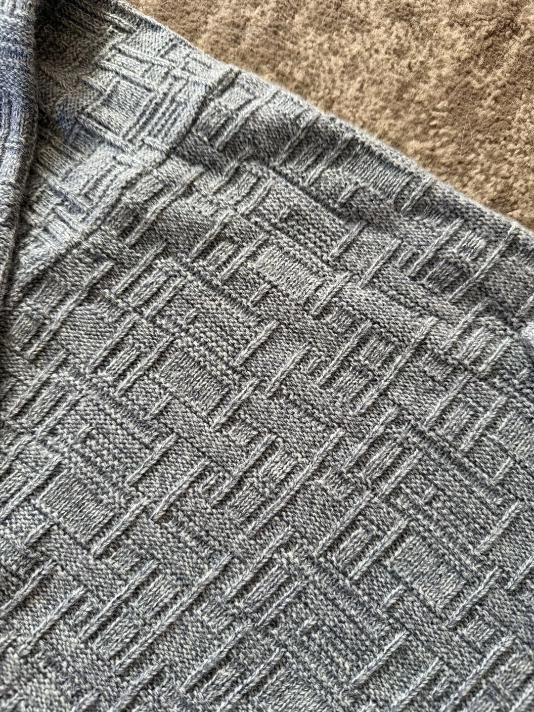 London Fog Full Zip Sweater Size 2X Blue Textured Knit Cardigan 7