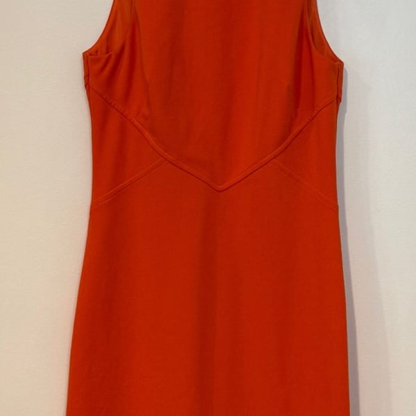 Trina Turk Promise Dress Size 4 Orange Sheath
