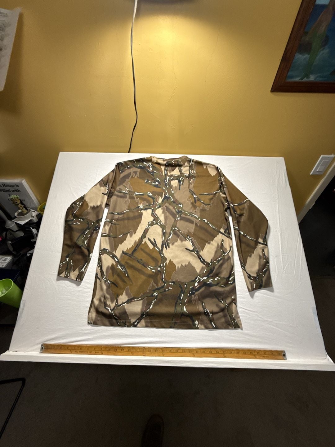 Predator Camo Silver Grid Baselayer Top Size L Camouflage 9