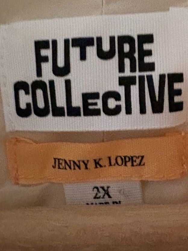 Future Collective Cream Boucle Frayed Edge Trench Coat 9