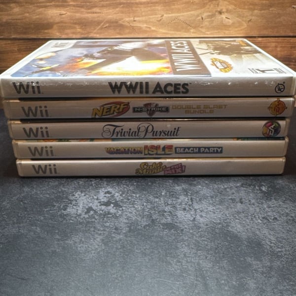 Nintendo Wii Video Game Lot Of 5 Games