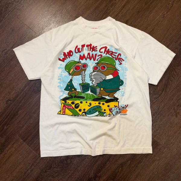 Vintage 1993 Ren & Stimpy Nickelodeon CartoonNetwork T-Shirt L/XL White