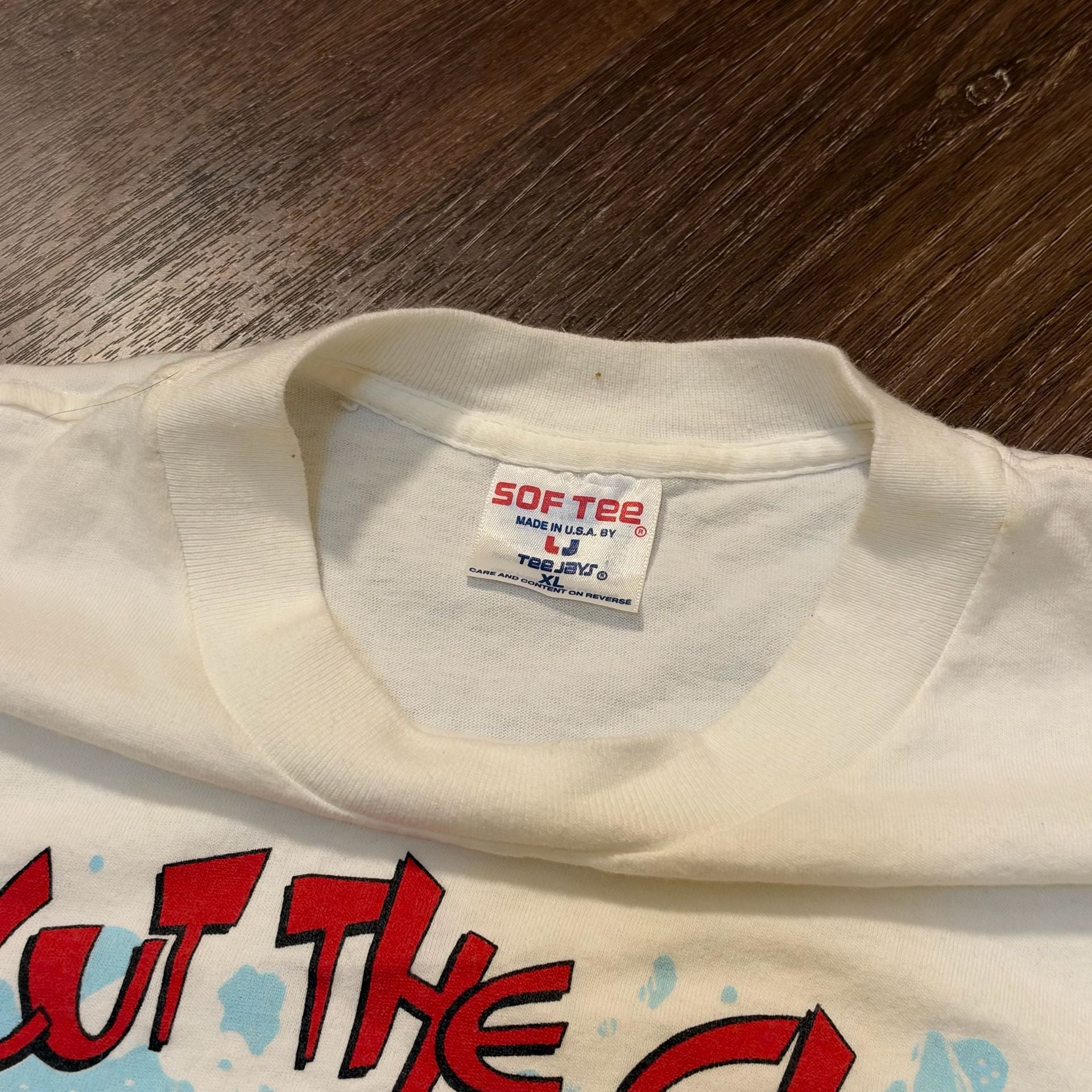 Vintage 1993 Ren & Stimpy Nickelodeon CartoonNetwork T-Shirt L/XL White 5