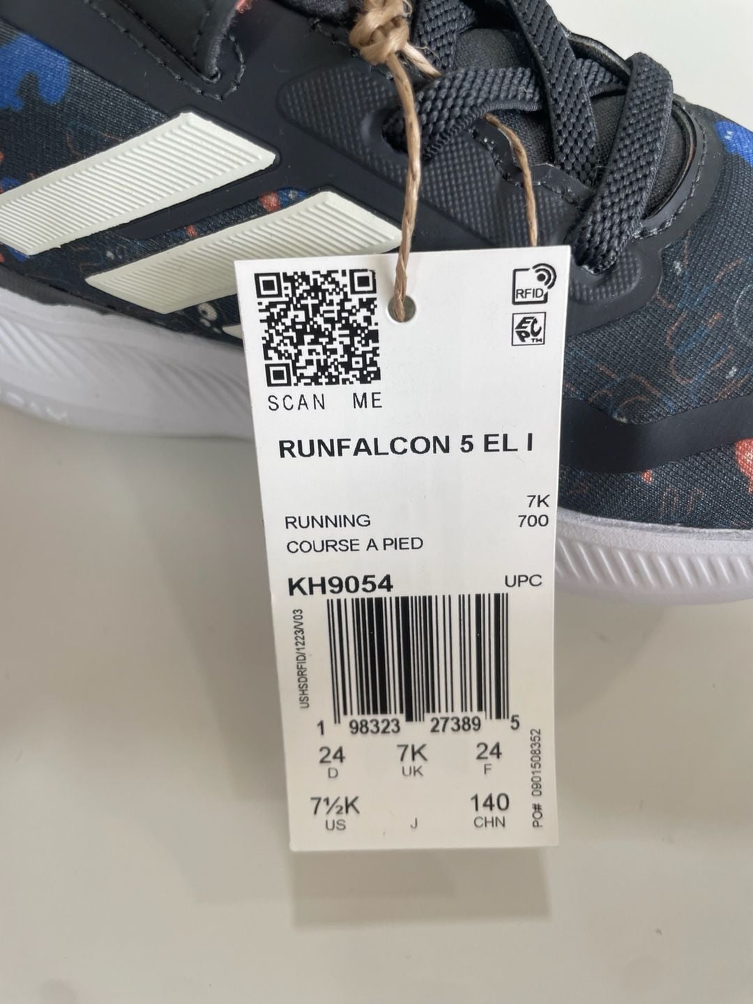 Adidas Runfalcon 5 EL I Size 7.5K Running Shoes 5