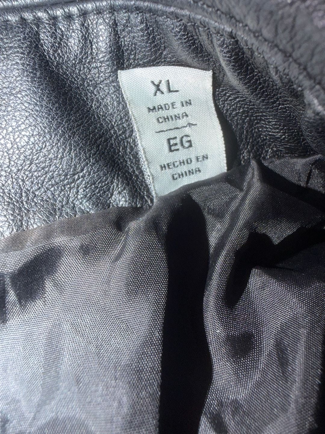 Levi Strauss & Co. Moto Jacket Size XL Black Faux Leather 8