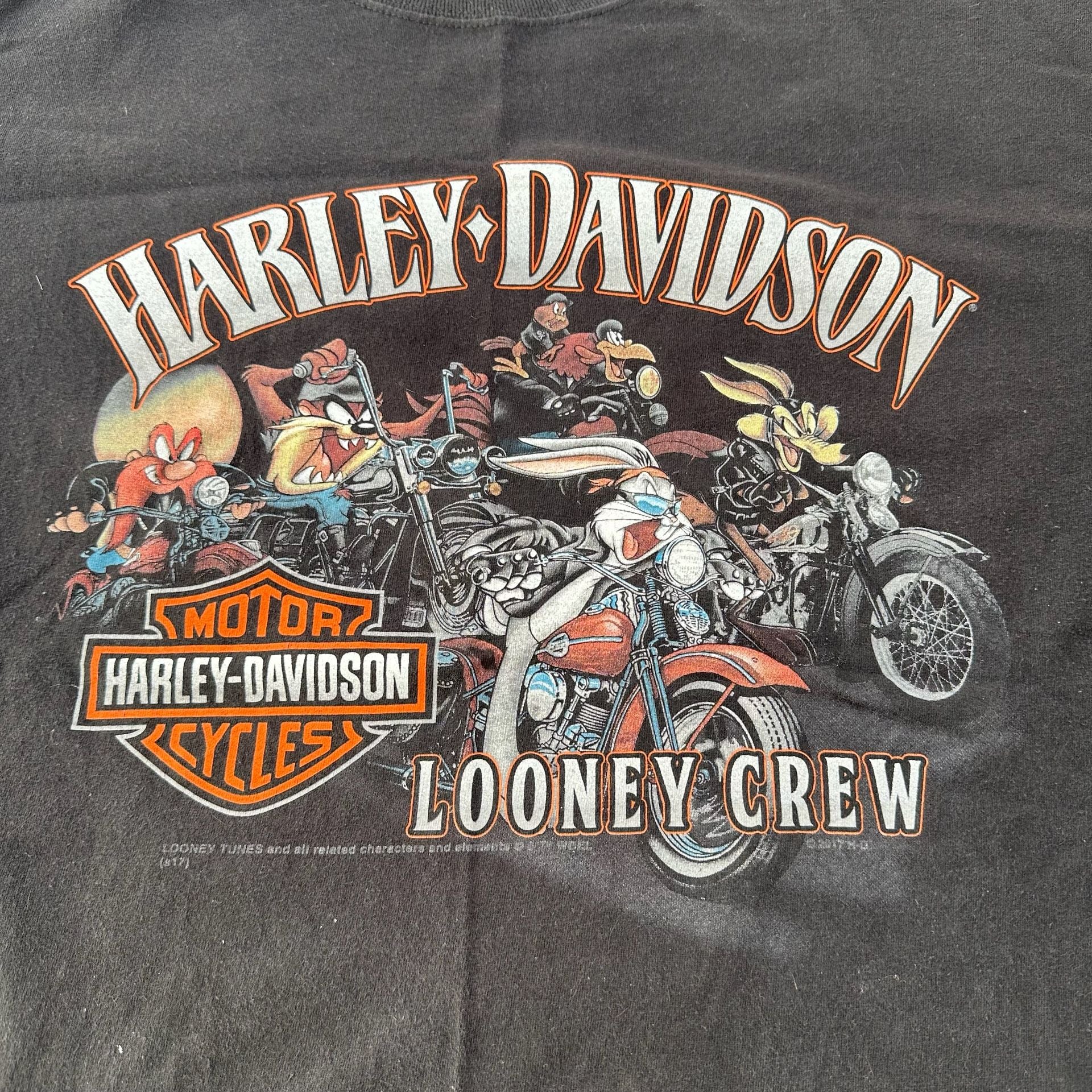Harley-Davidson x Looney Tunes Crew Graphic T-Shirt Black Men 3XL 2