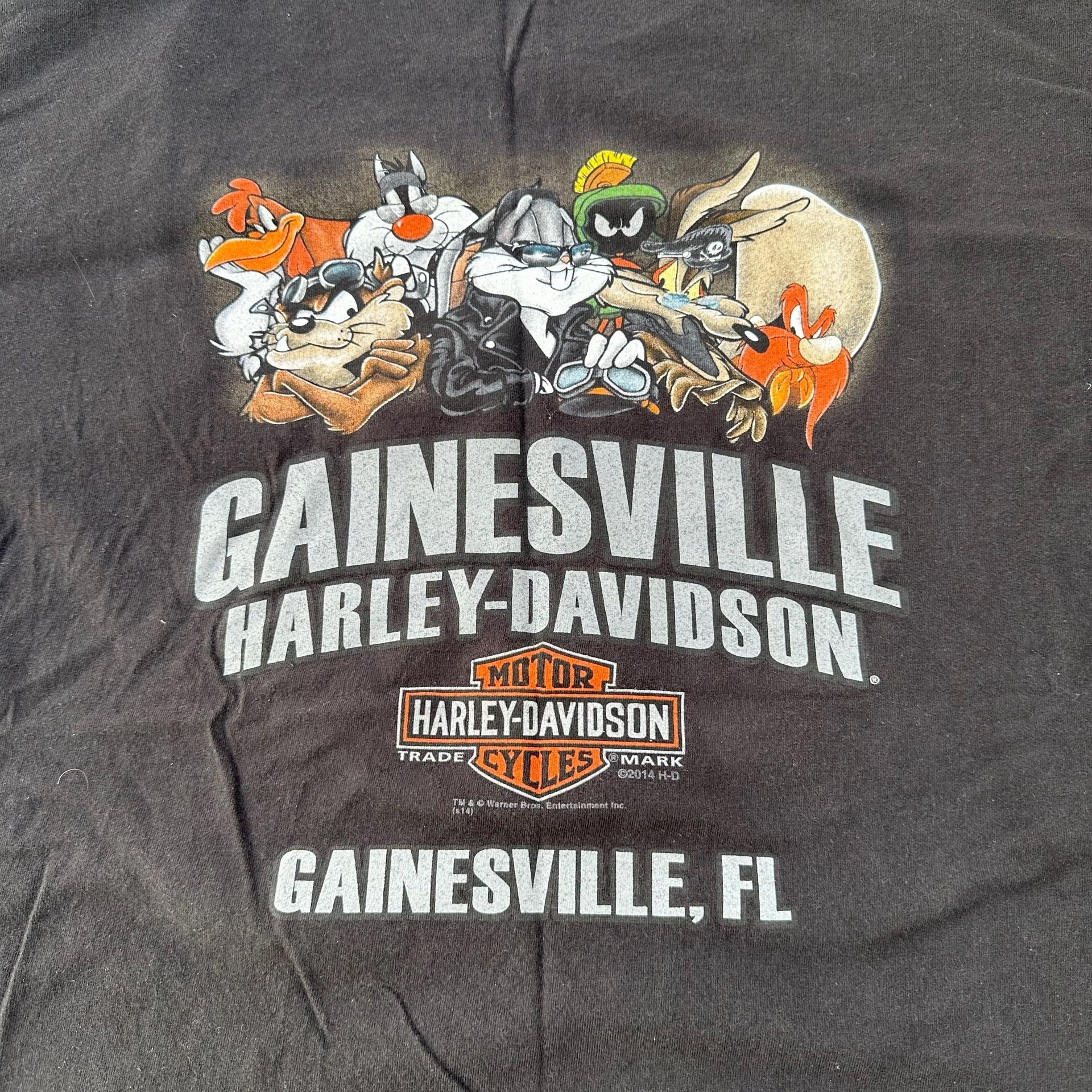 Harley-Davidson x Looney Tunes Crew Graphic T-Shirt Black Men 3XL 4