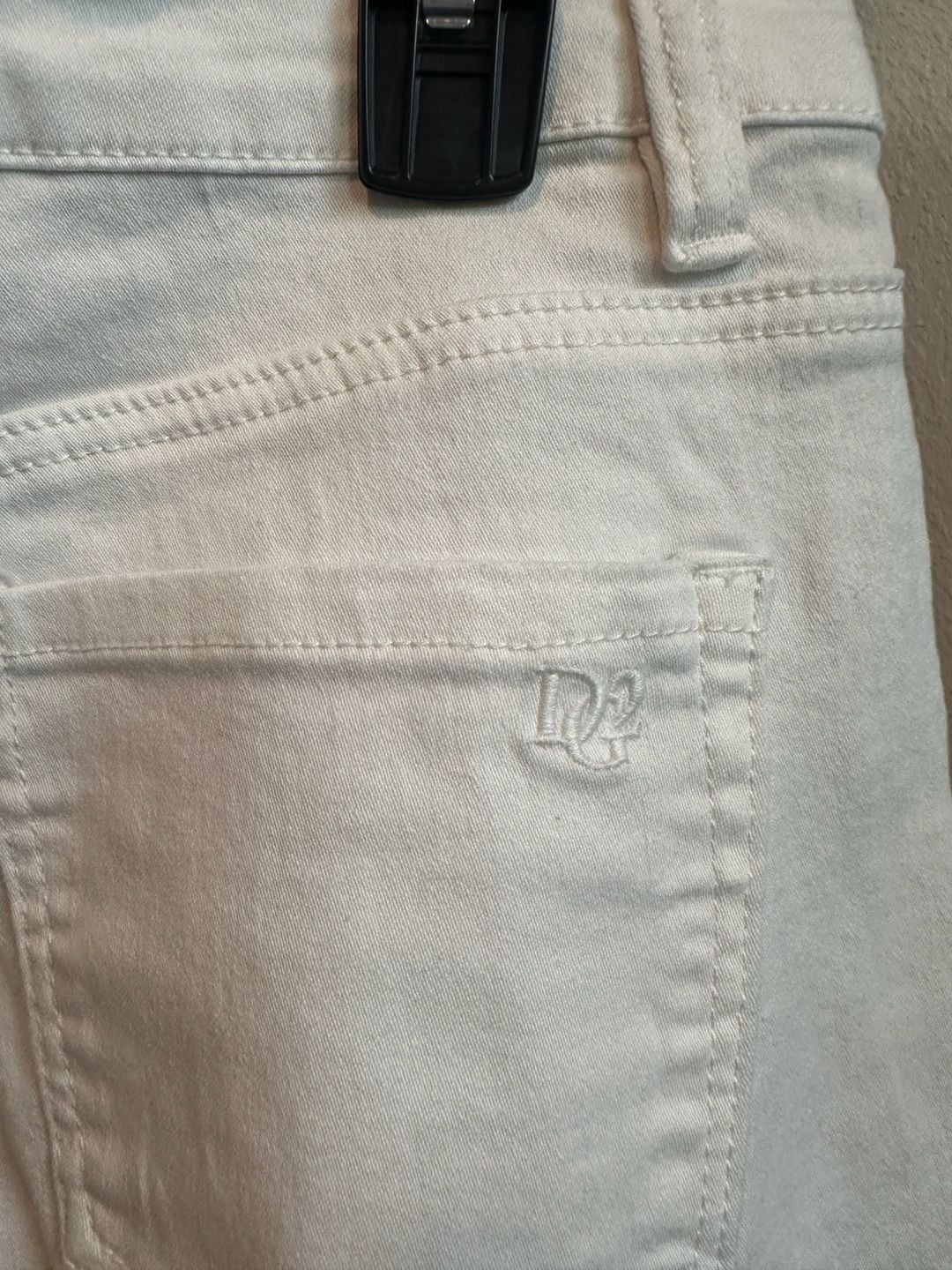 Diane Gilman White Straight Leg Jeans Size 8 5