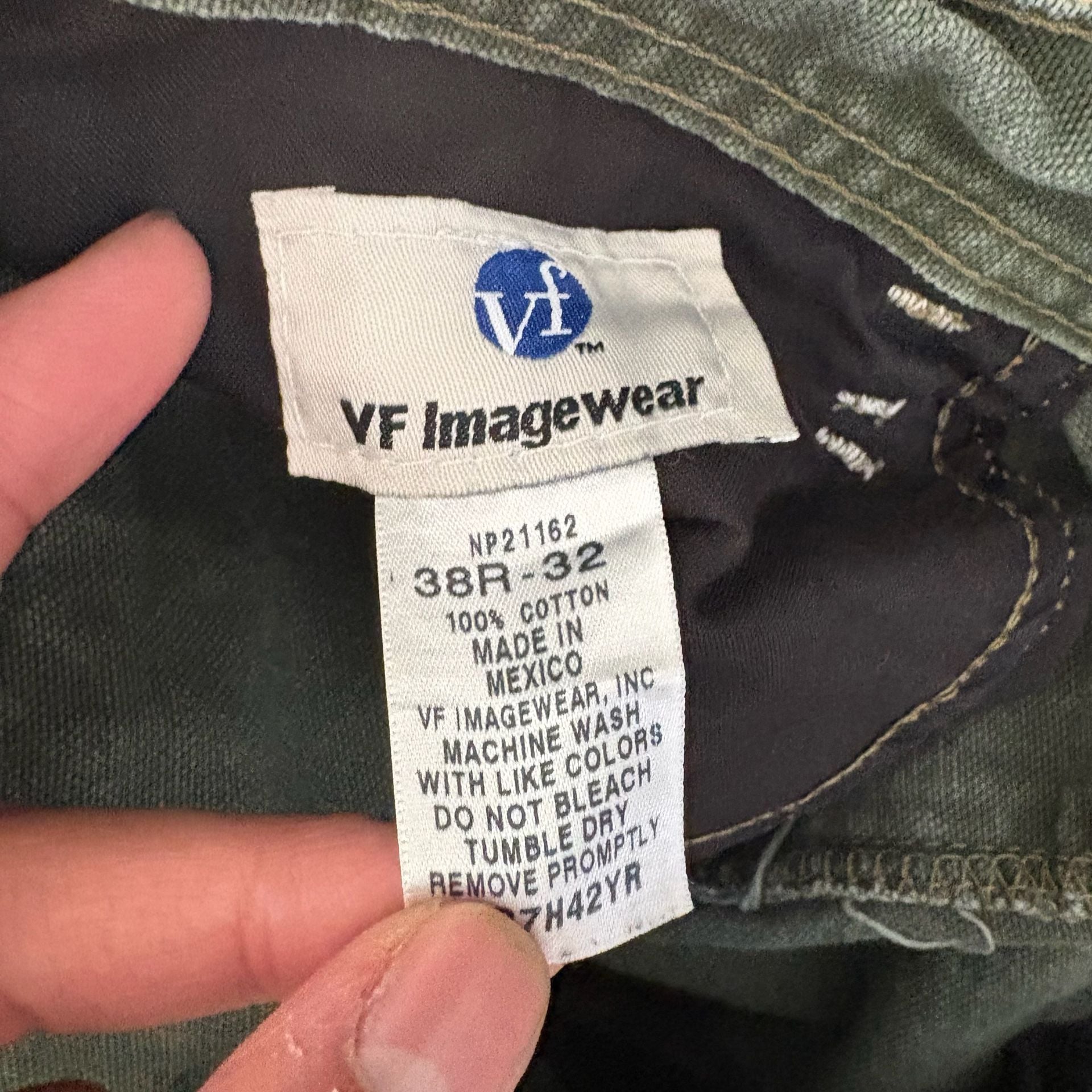 VF Imagewear Green Double Knee Work Pants 34x31 4