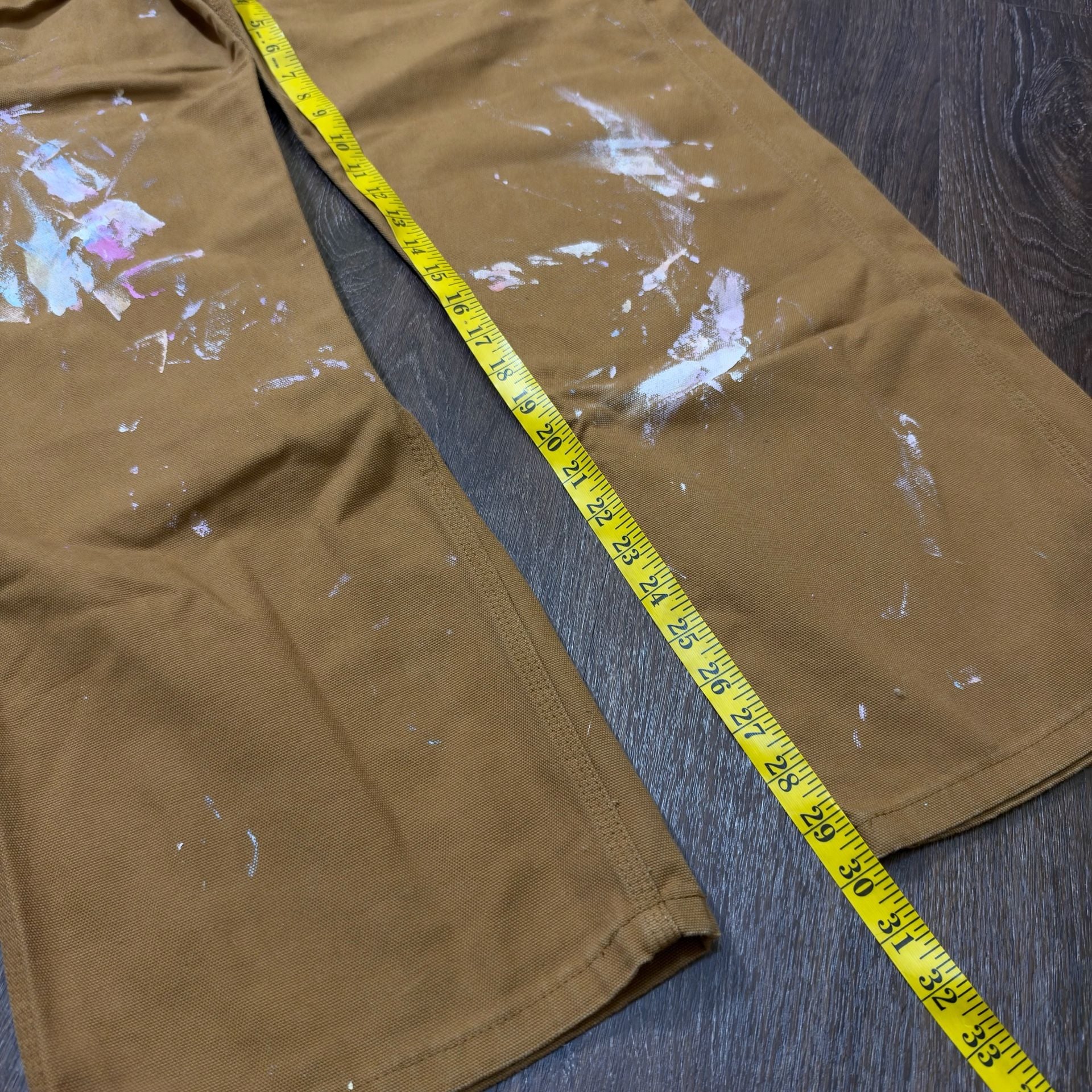 Essential Vintage Dickies Brown Canvas Bib Overalls 36x30 Workwear 5