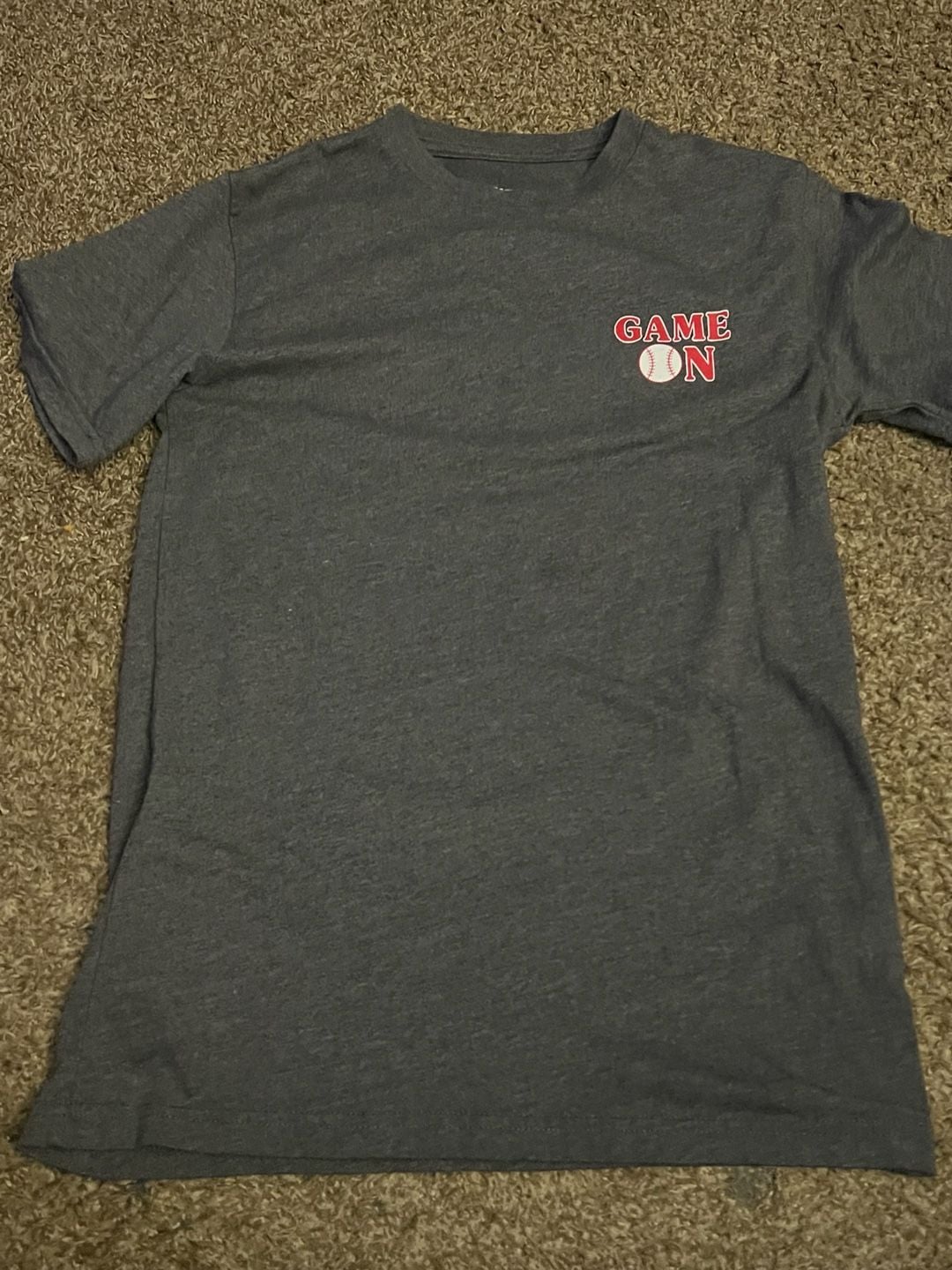 Kindness & Confetti Game On Baseball Graphic T-Shirt Size S Gray 2