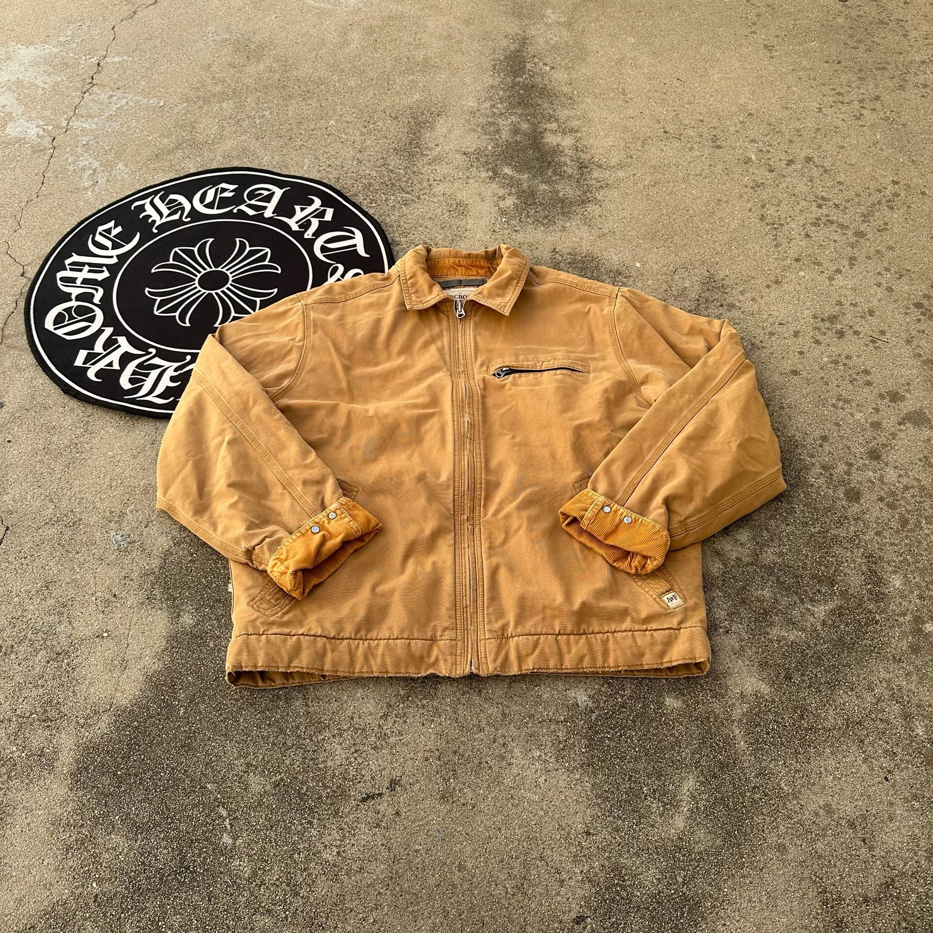 Abercrombie & Fitch Workwear Canvas Detroit Jacket Tan Medium 2